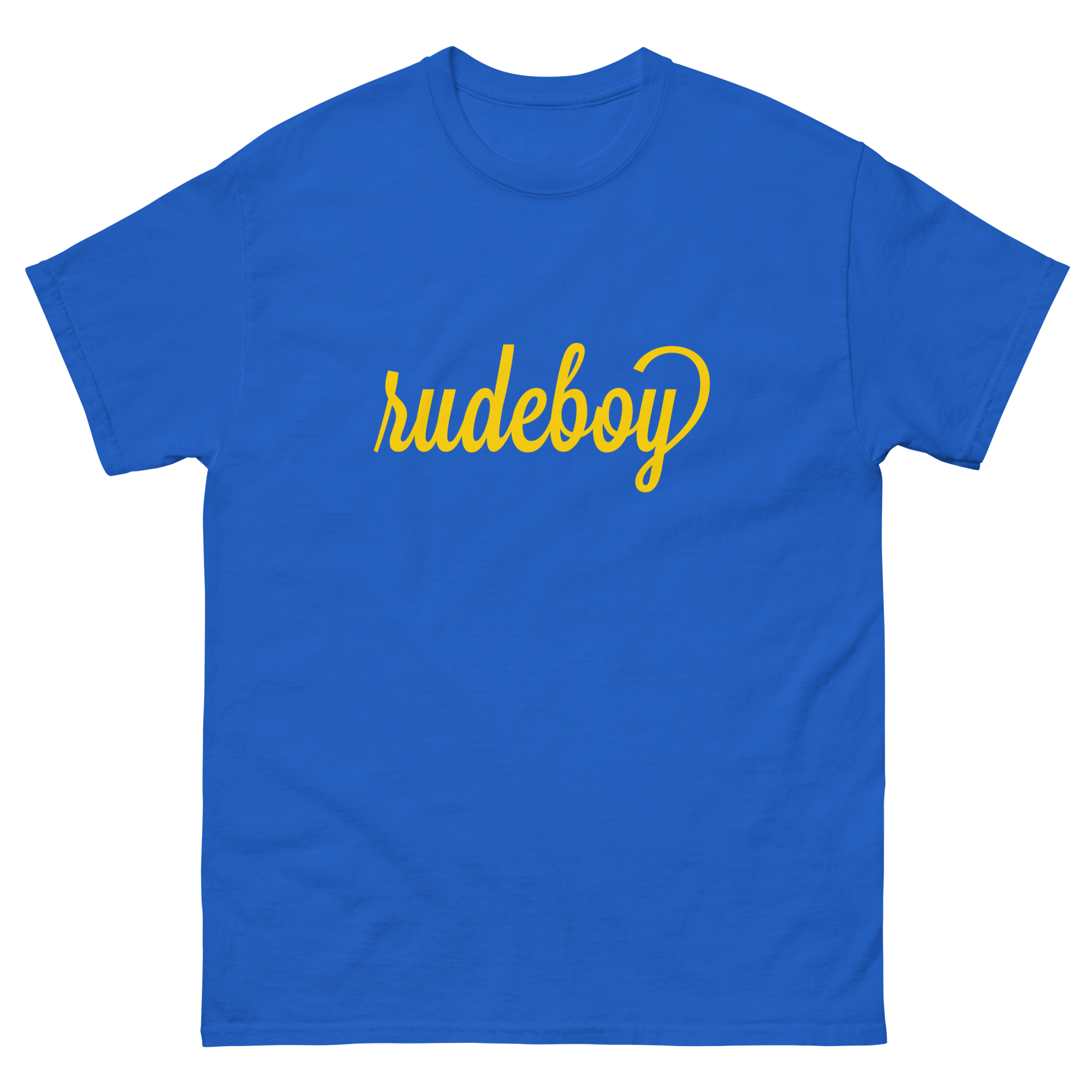 Rudeboy Yellow Text Unisex Classic Tee