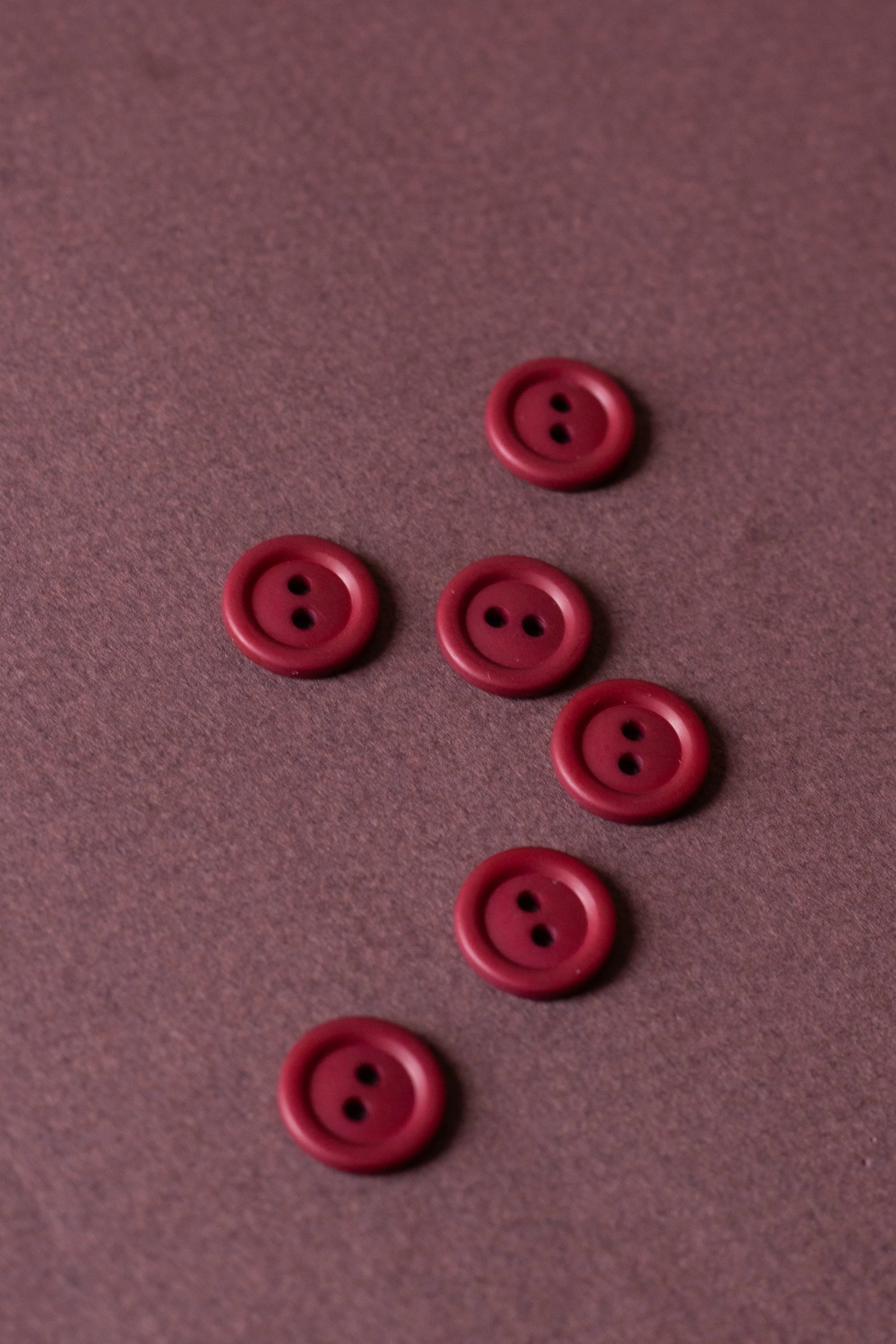 Rich Magenta Buttons - Set of 6