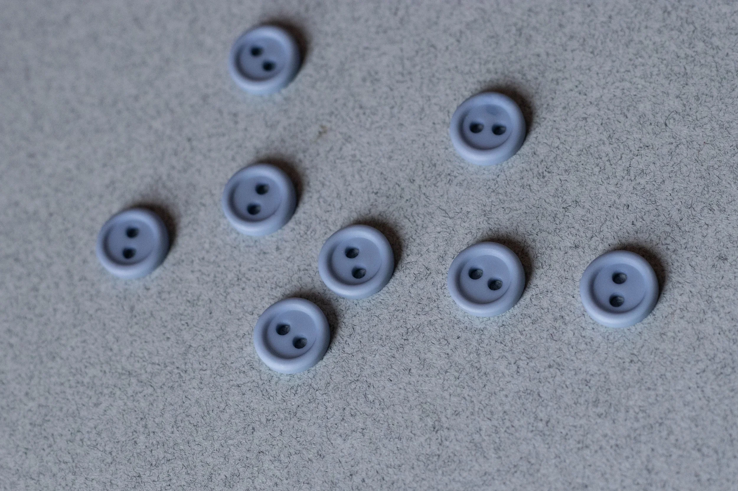Small Periwinkle Buttons - Set of 8