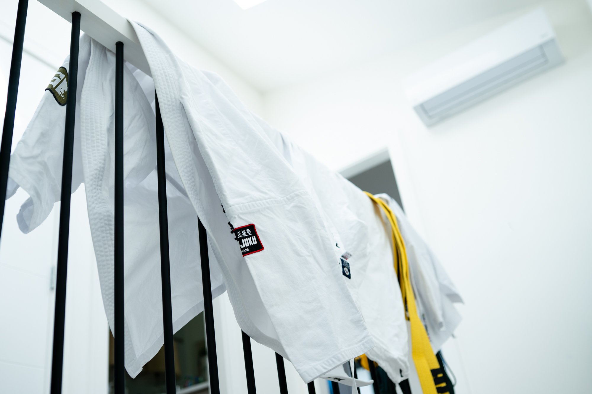 Karate gi air drying