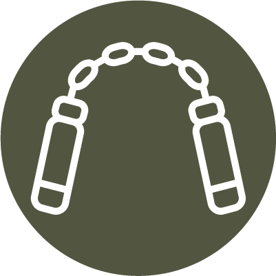 Icon showing nunchaku