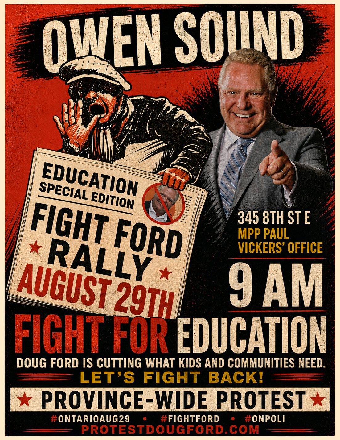 Fight Ford Demonstration (Owen Sound)