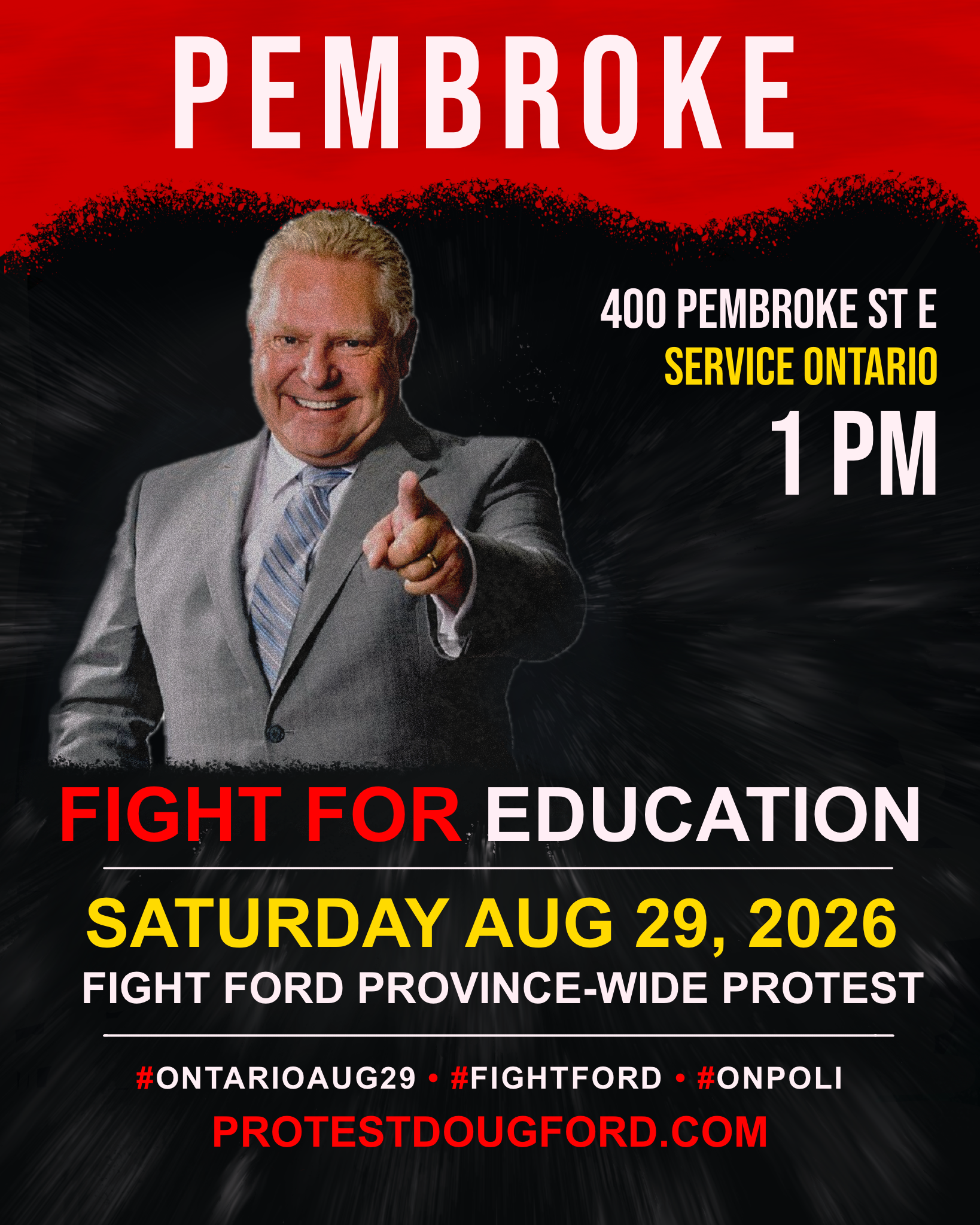 Fight Ford Protest (Pembroke)