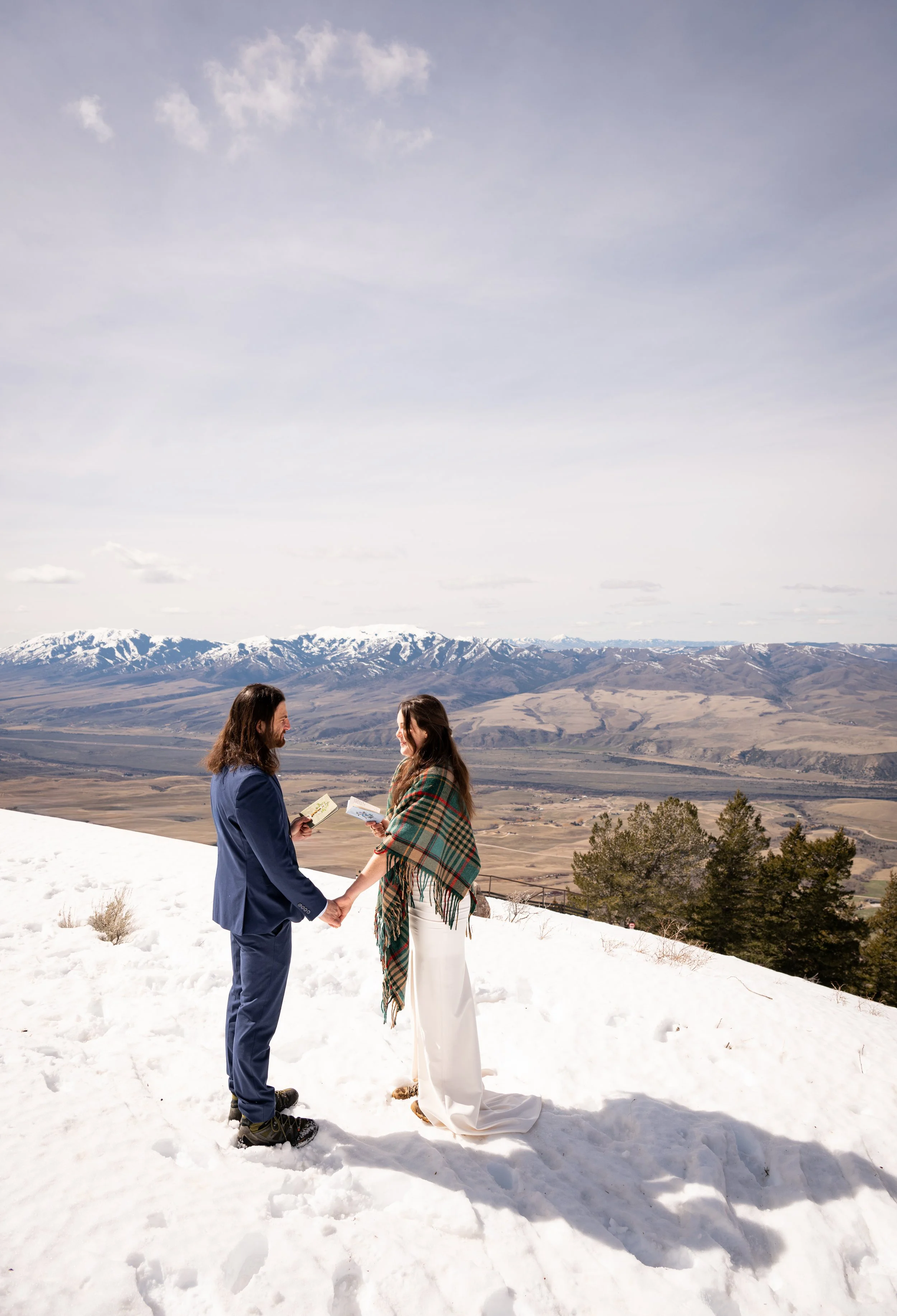Pebble Creek Ski Area Idaho winter adventure elopement