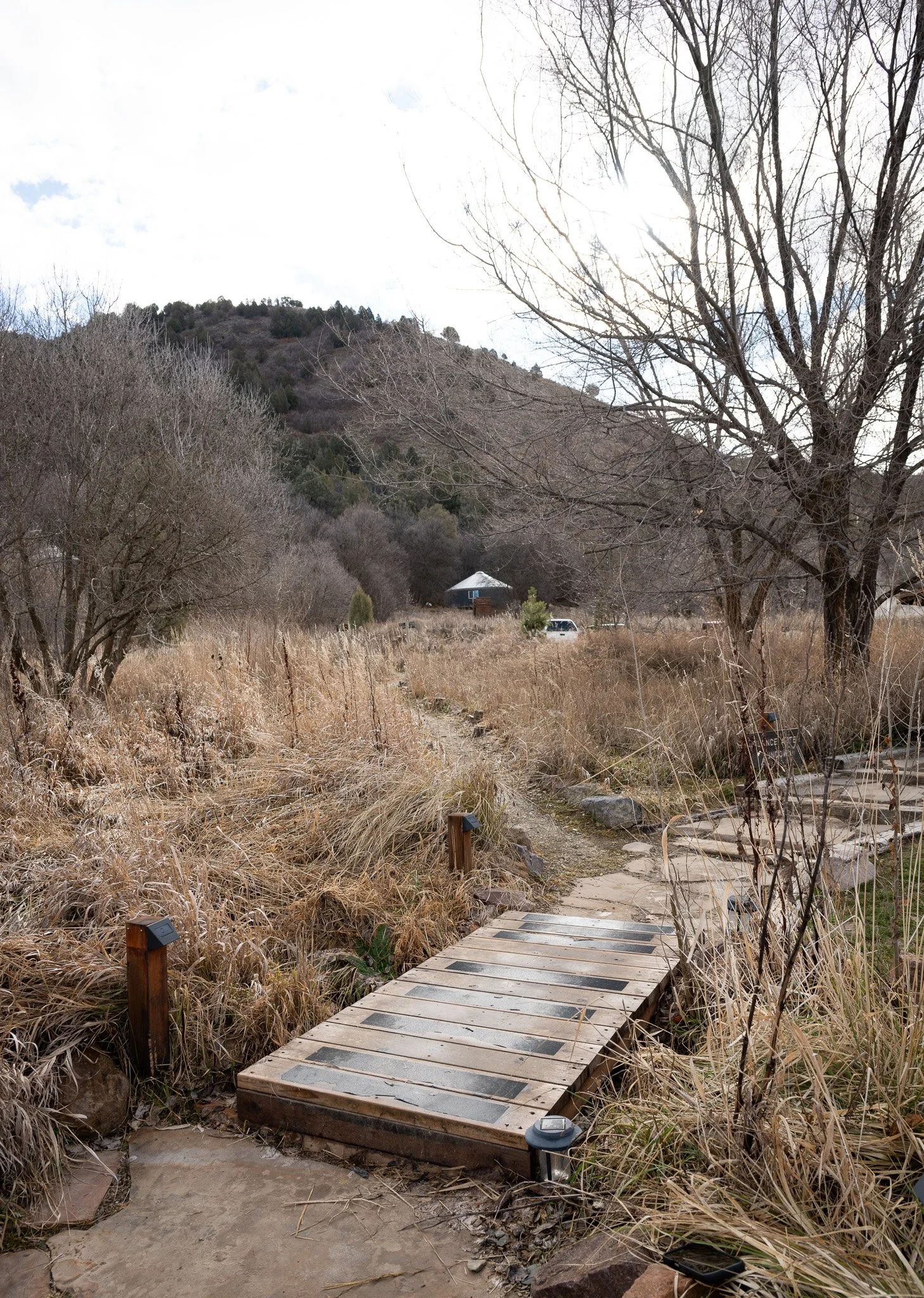 walkways at Maple Grove Hot springs