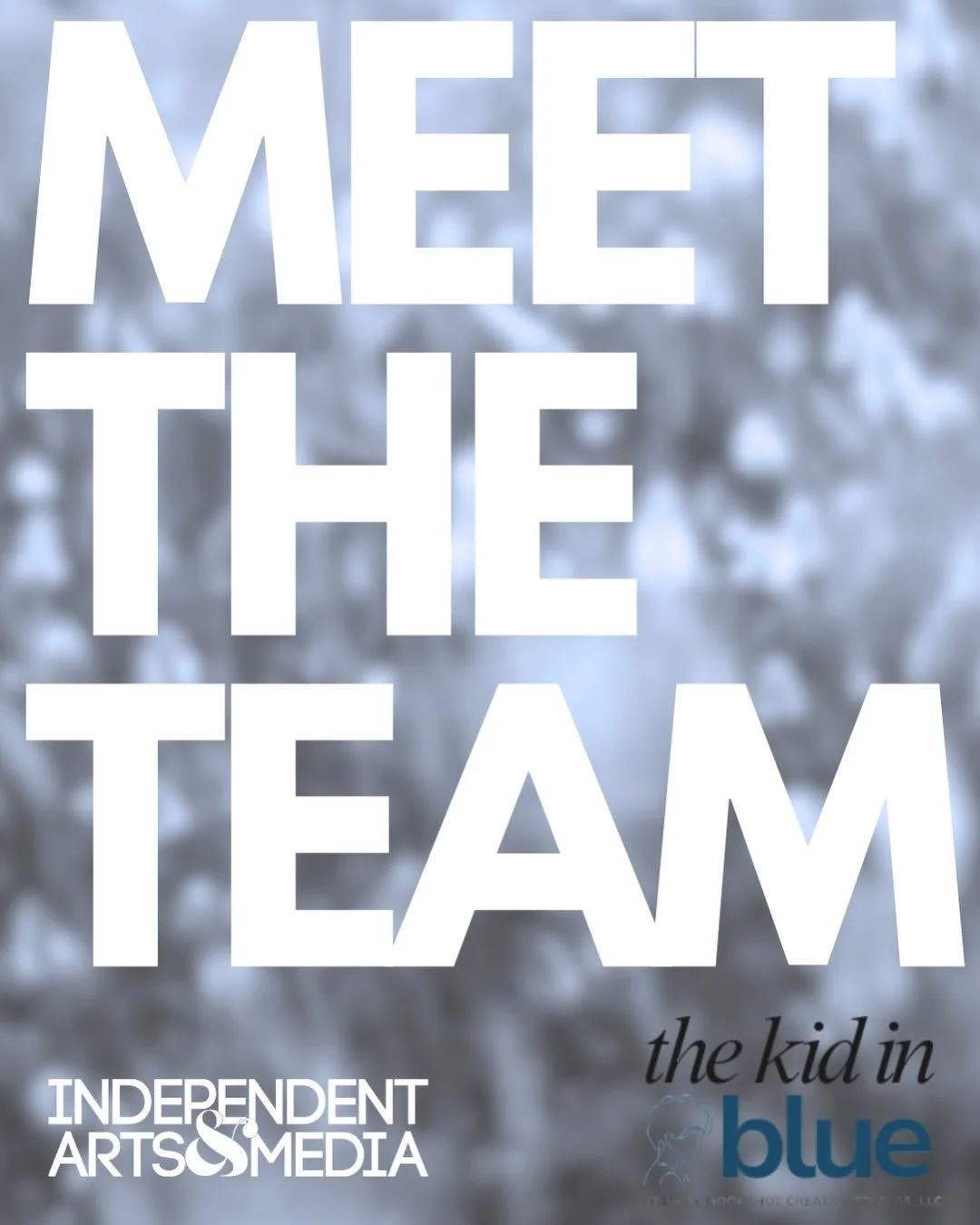 Introducing&hellip;our team! Swipe to meet some of the amazing people working behind the scenes to bring The Kid in Blue to life.

-

-

-

Image Description: Text overlay on a blurred blue and gray background. The text says, &ldquo;Meet the Team&rdq
