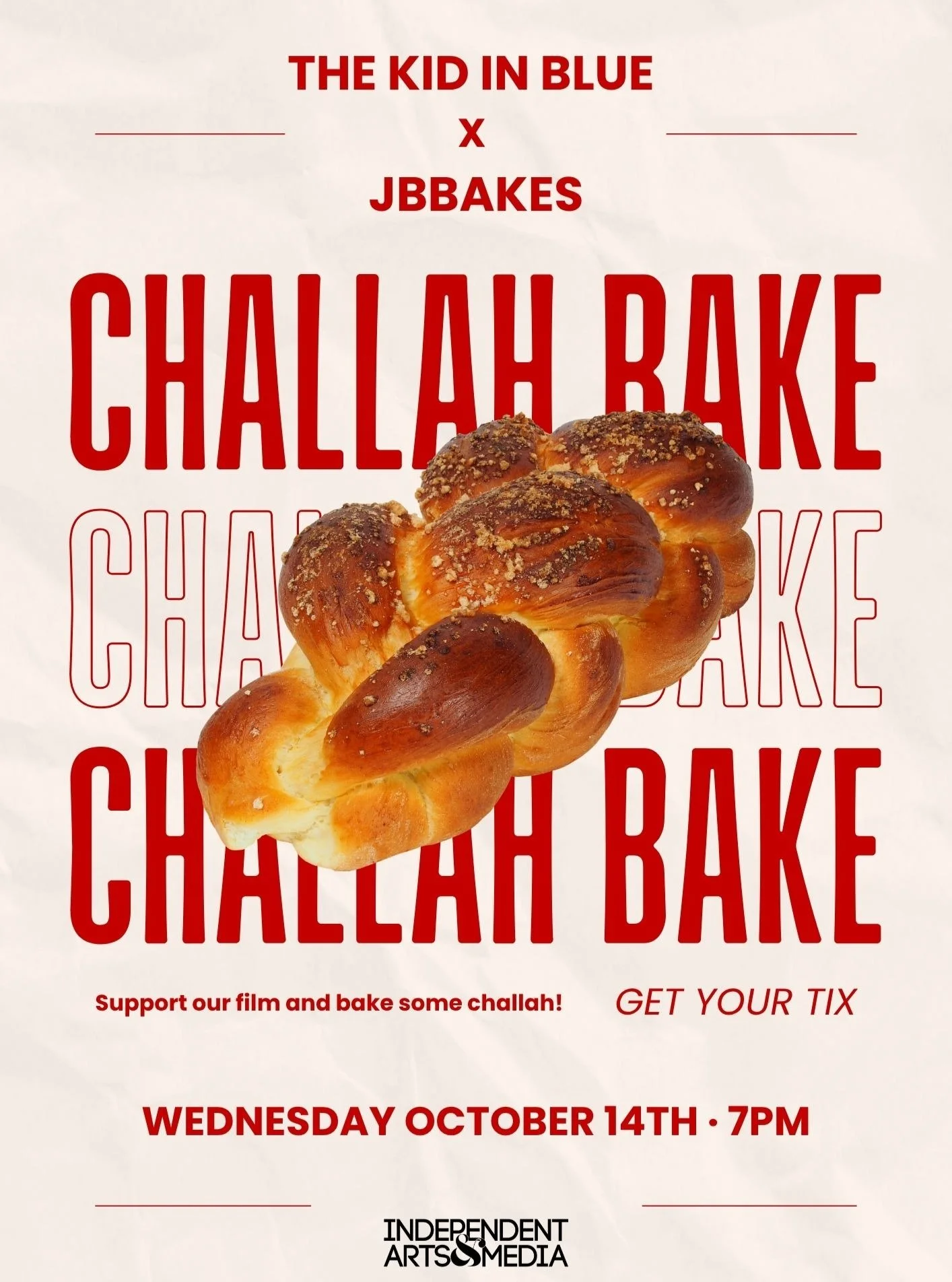 Come bake challah with us! 💙🍞

We&rsquo;re so excited to bring The Kid in Blue community together for a joyful evening of challah, wine, connection, and conversation in Brooklyn.

Led by the wonderful Julia Bretschneider (@jbbakes_), we&rsquo;ll le