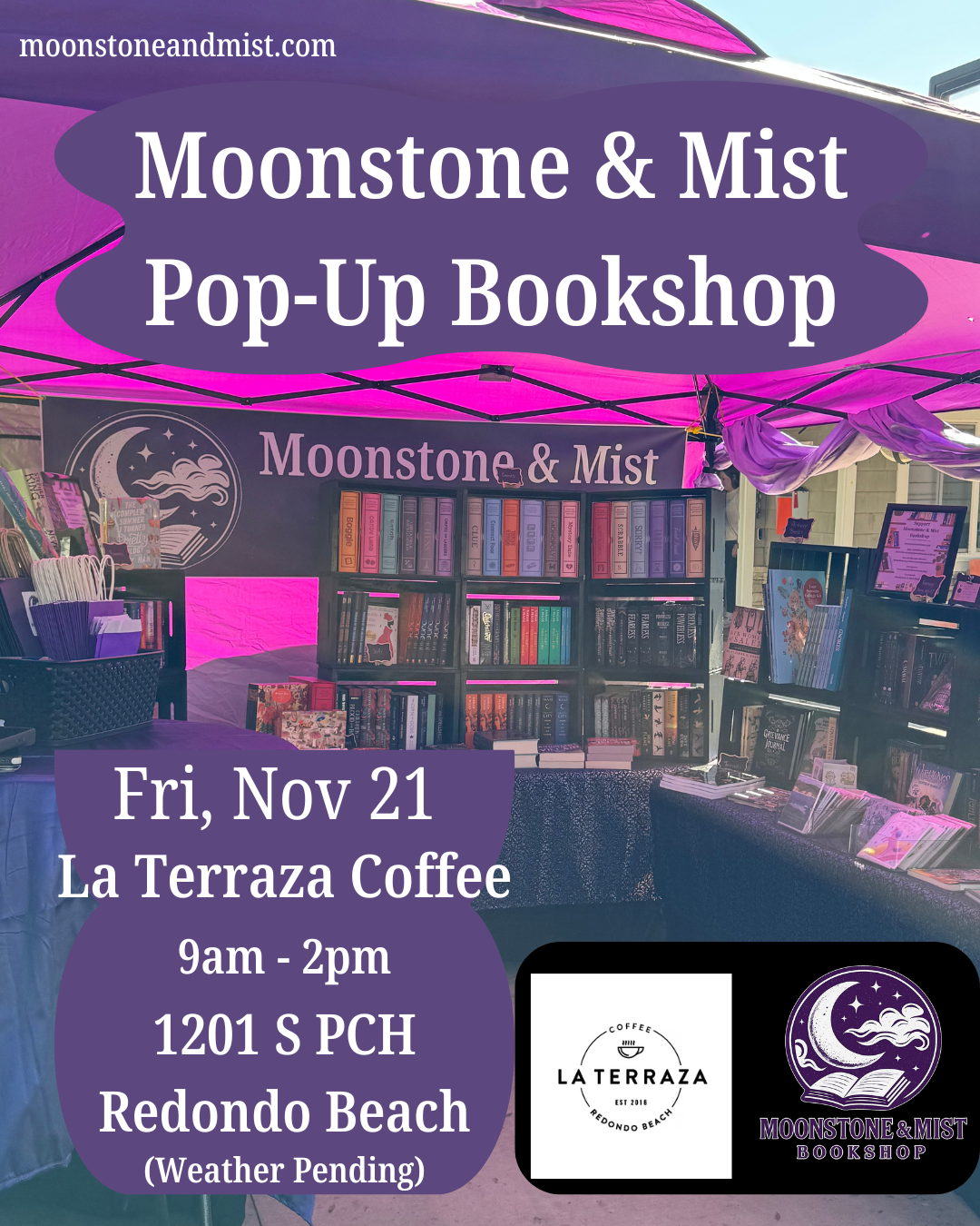 Pop-Up Shop at La Terraza Coffee (Weather Permitting)