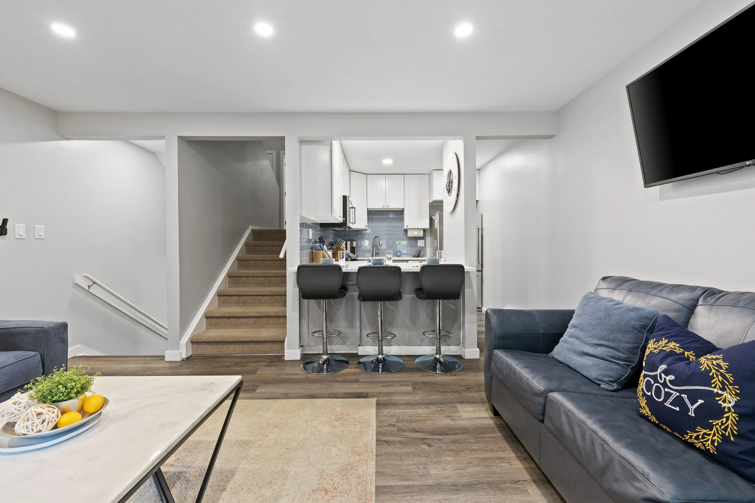 Living Room + Kitchen