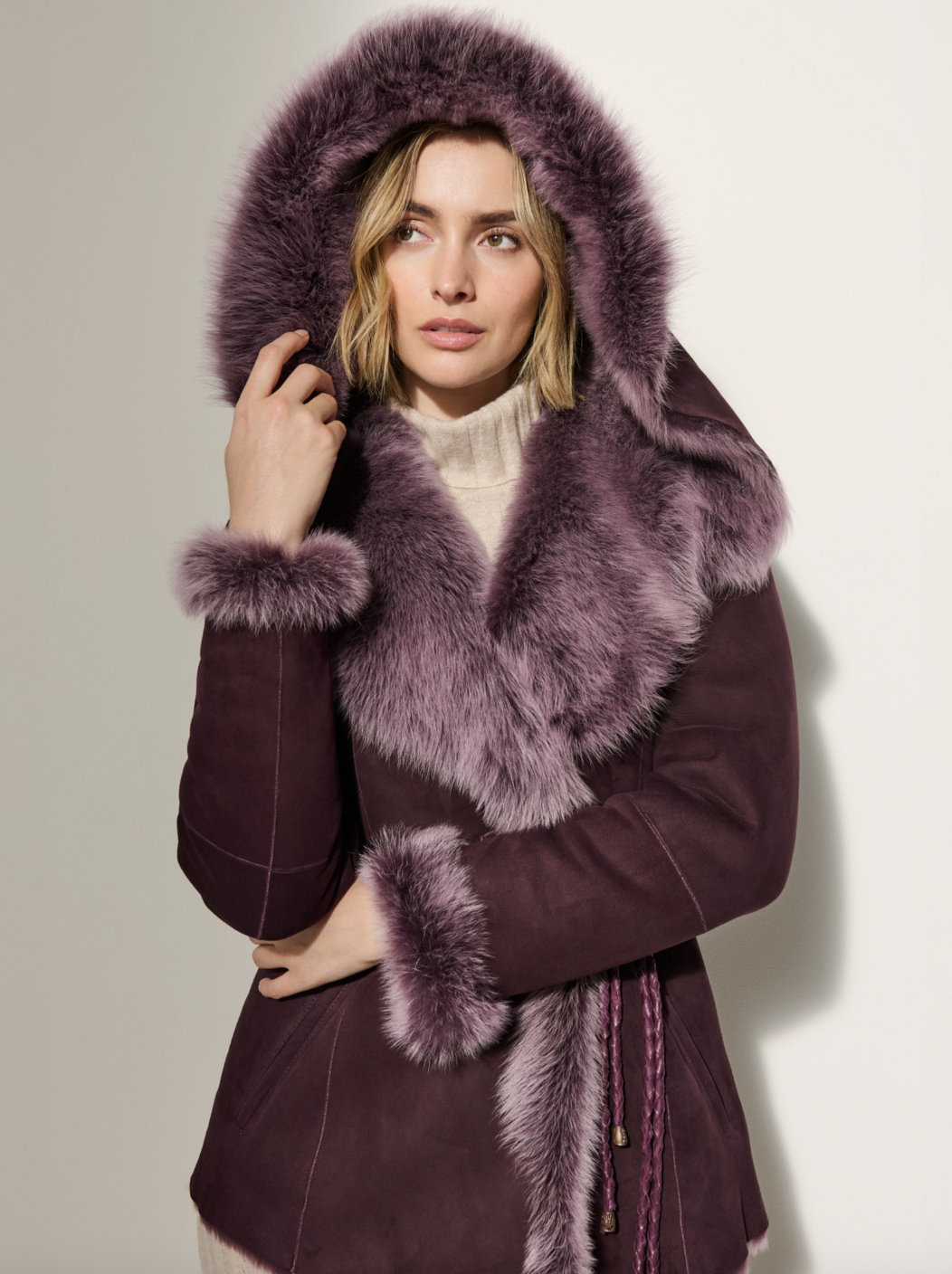 Overland Natasha Limited Edition Hooded Sheepskin Coat