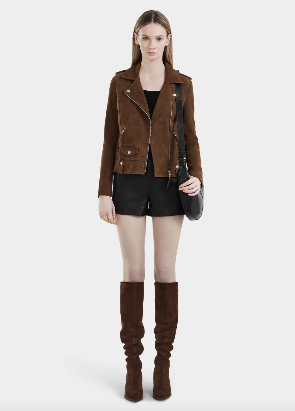 Rudsak Mergo Women's Suede Moto Jacket