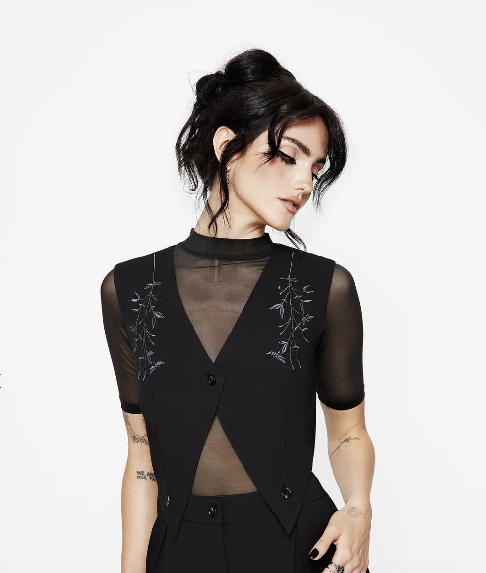 Disturbia Damona Tailored Waistcoat and Trouser Set