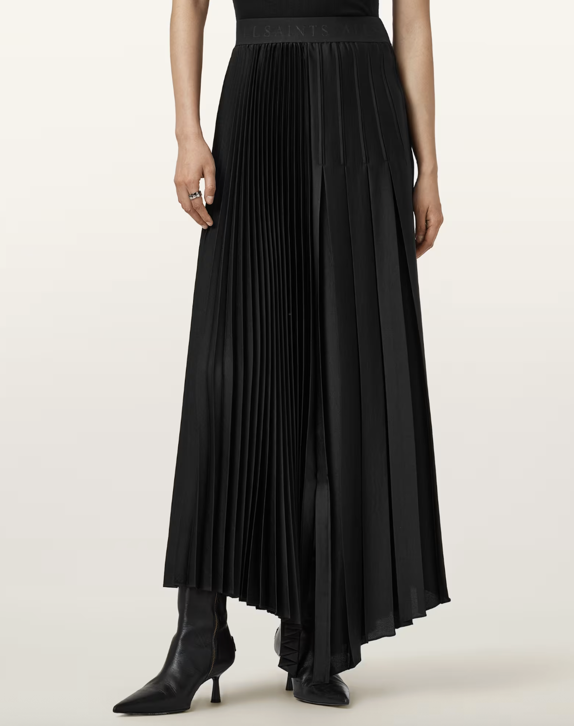 ALLSAINTS, Jax Pleated Midi Skirt