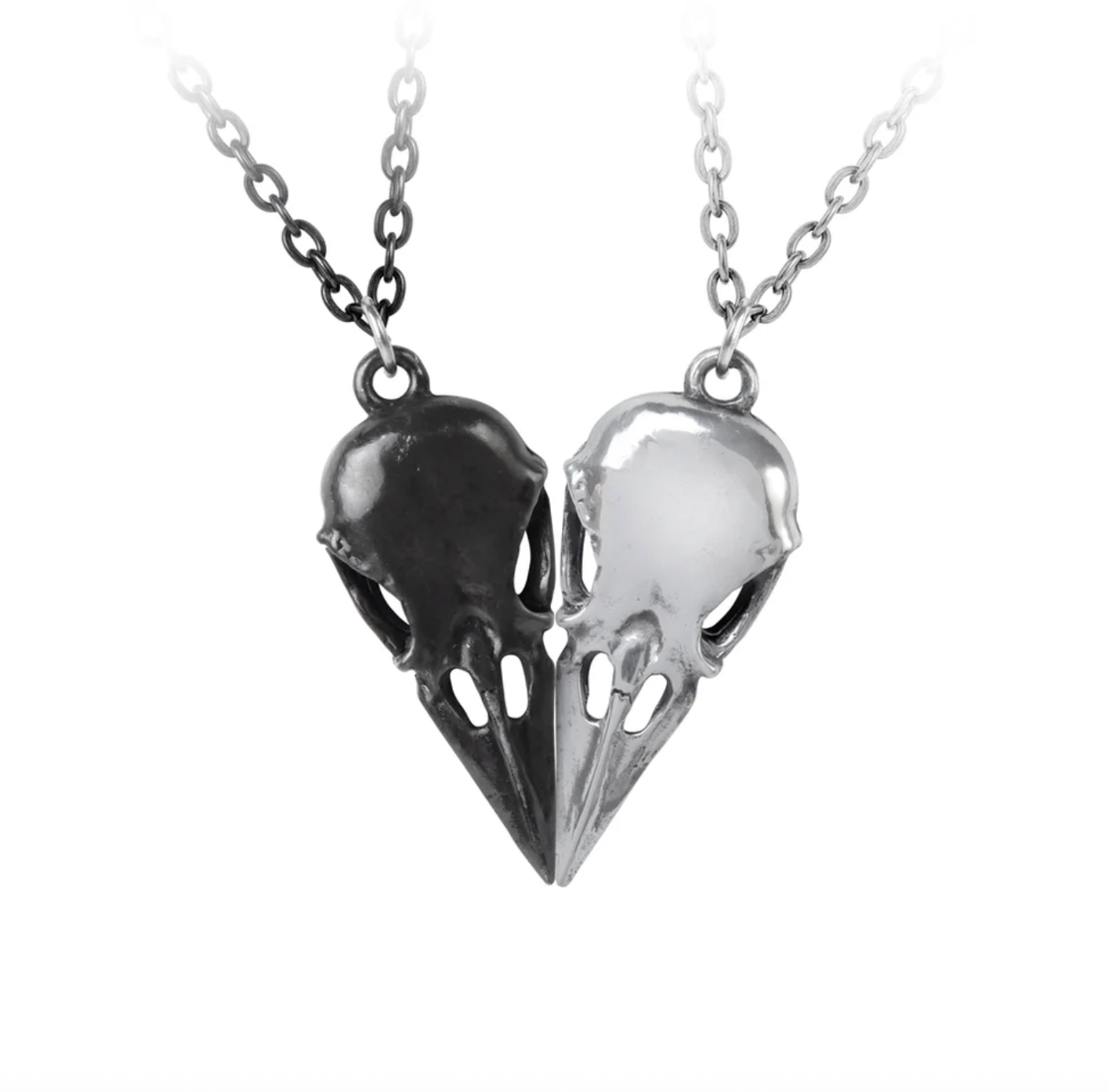 Raven Heart Pendant Set