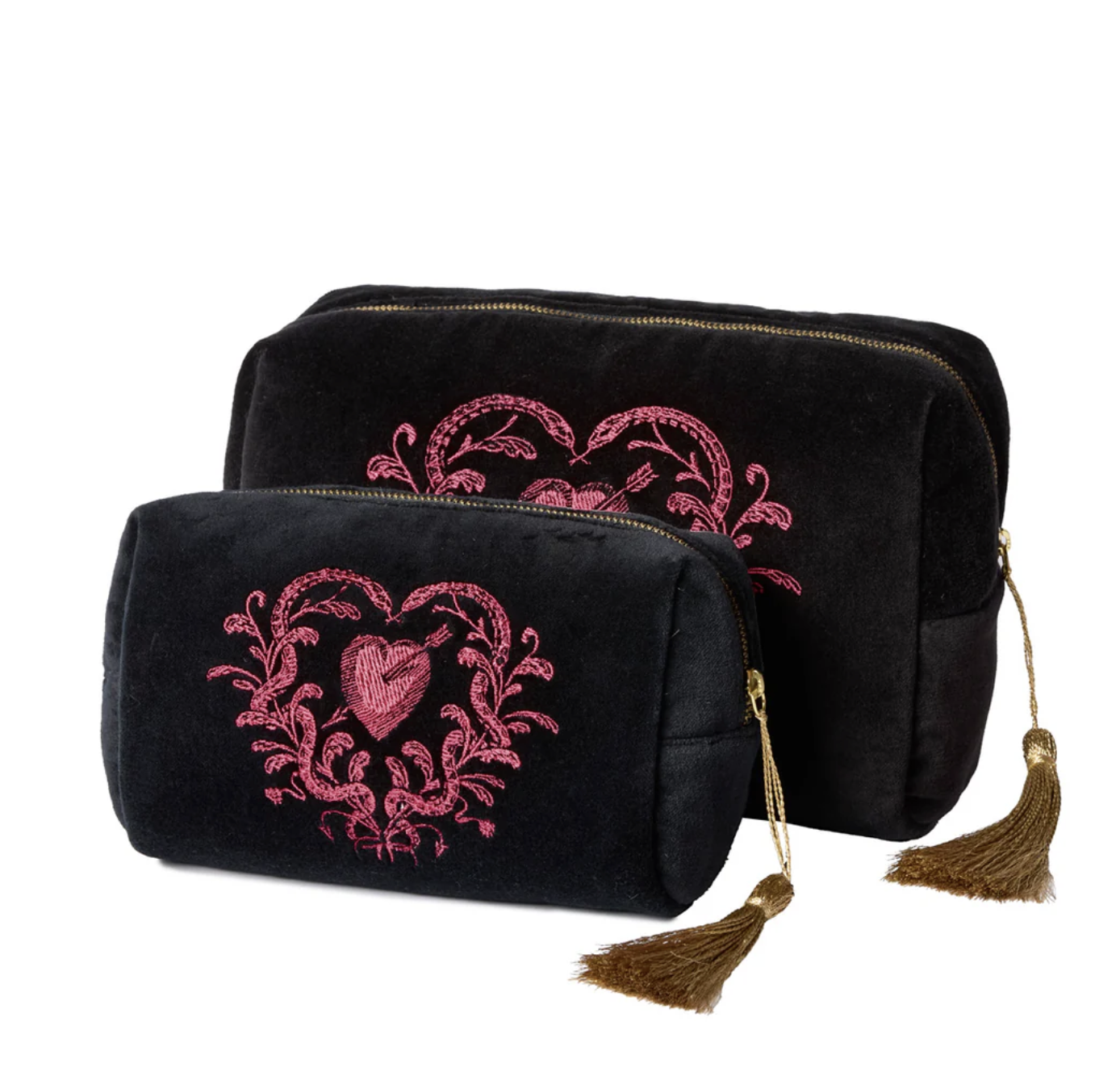 Pierced Heart Toiletry &amp; Makeup Bags