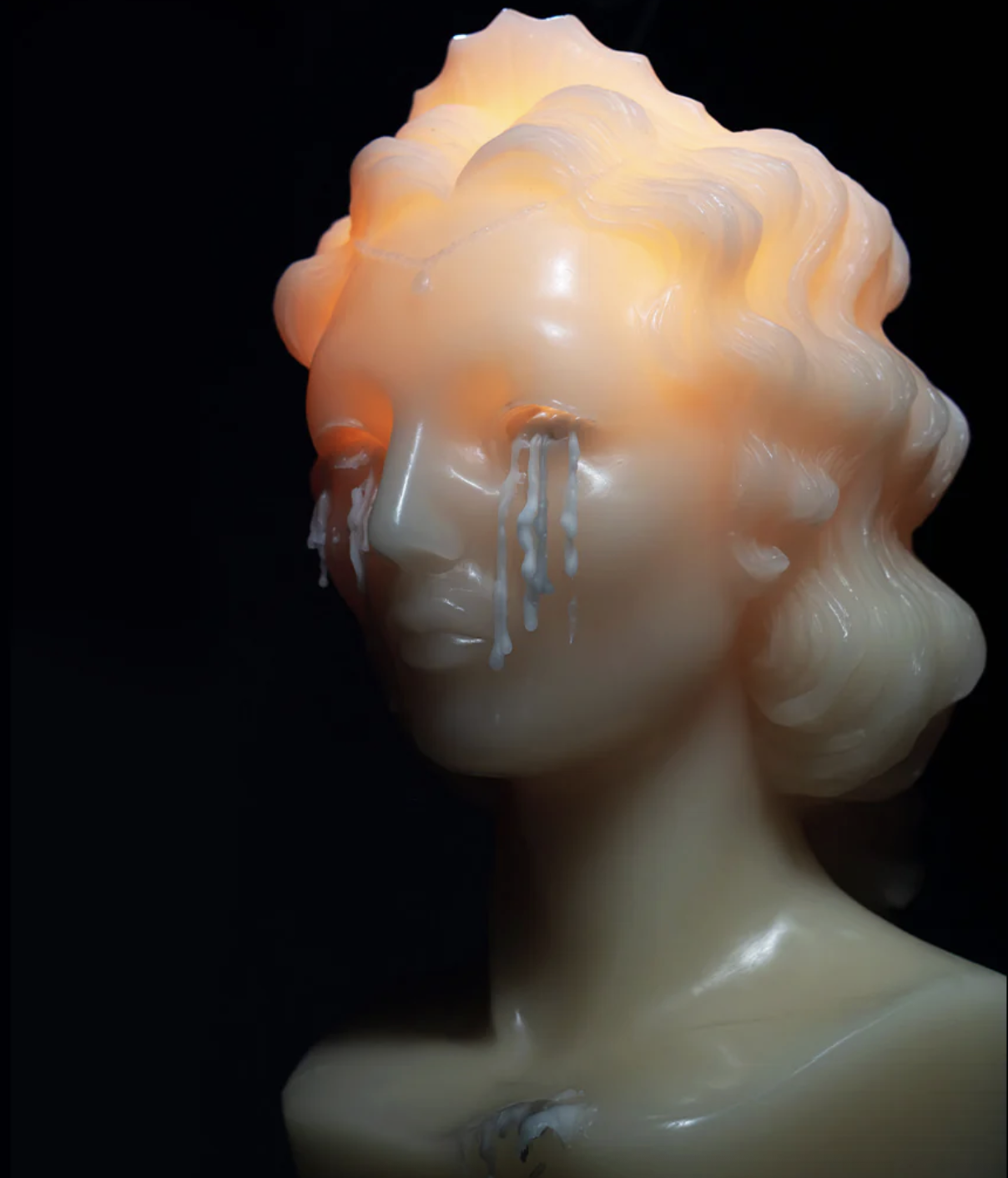 Weeping Bust Candle