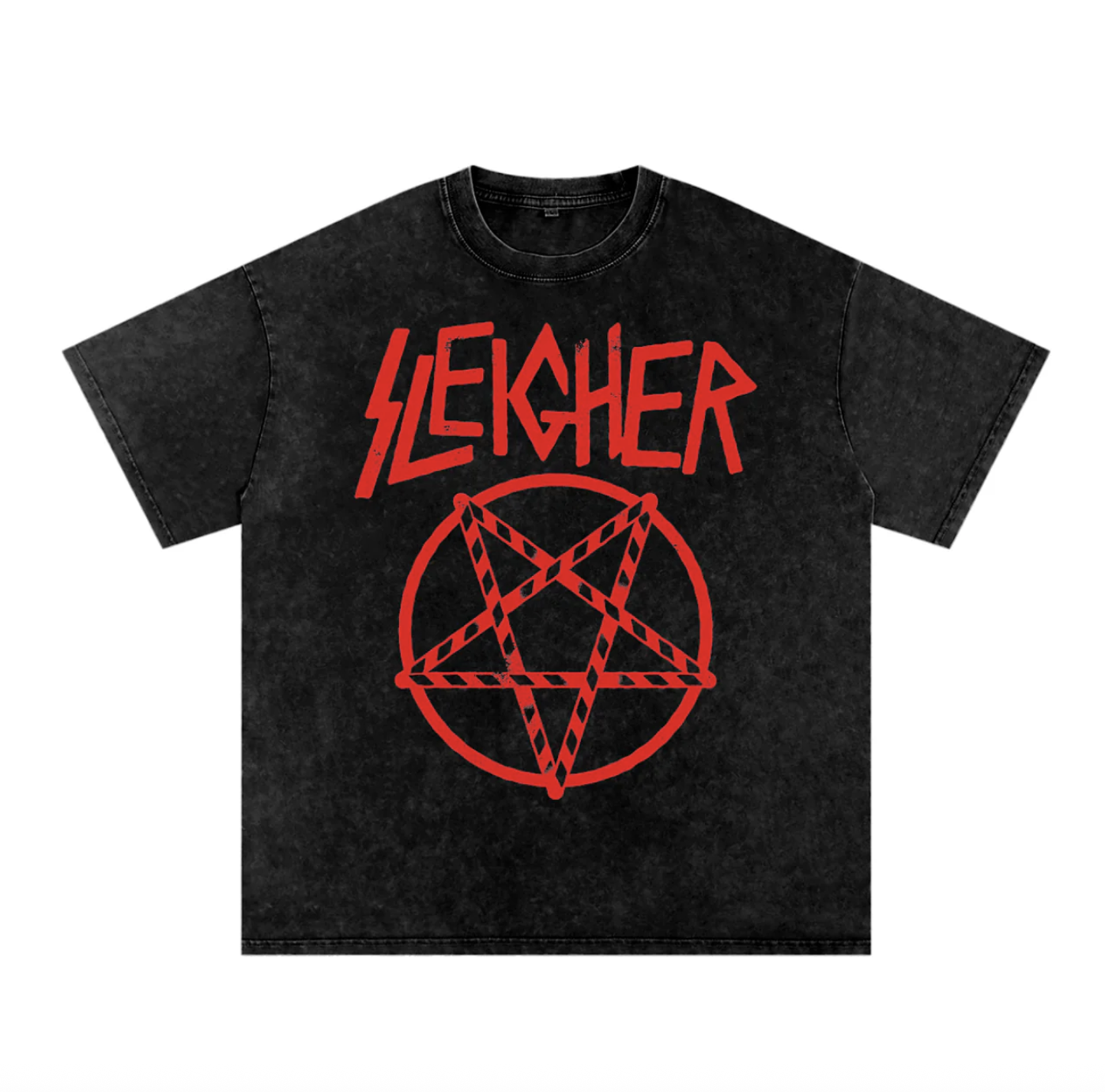 Goth Cloth Co Sleigher Acid Wash Oversized Tee