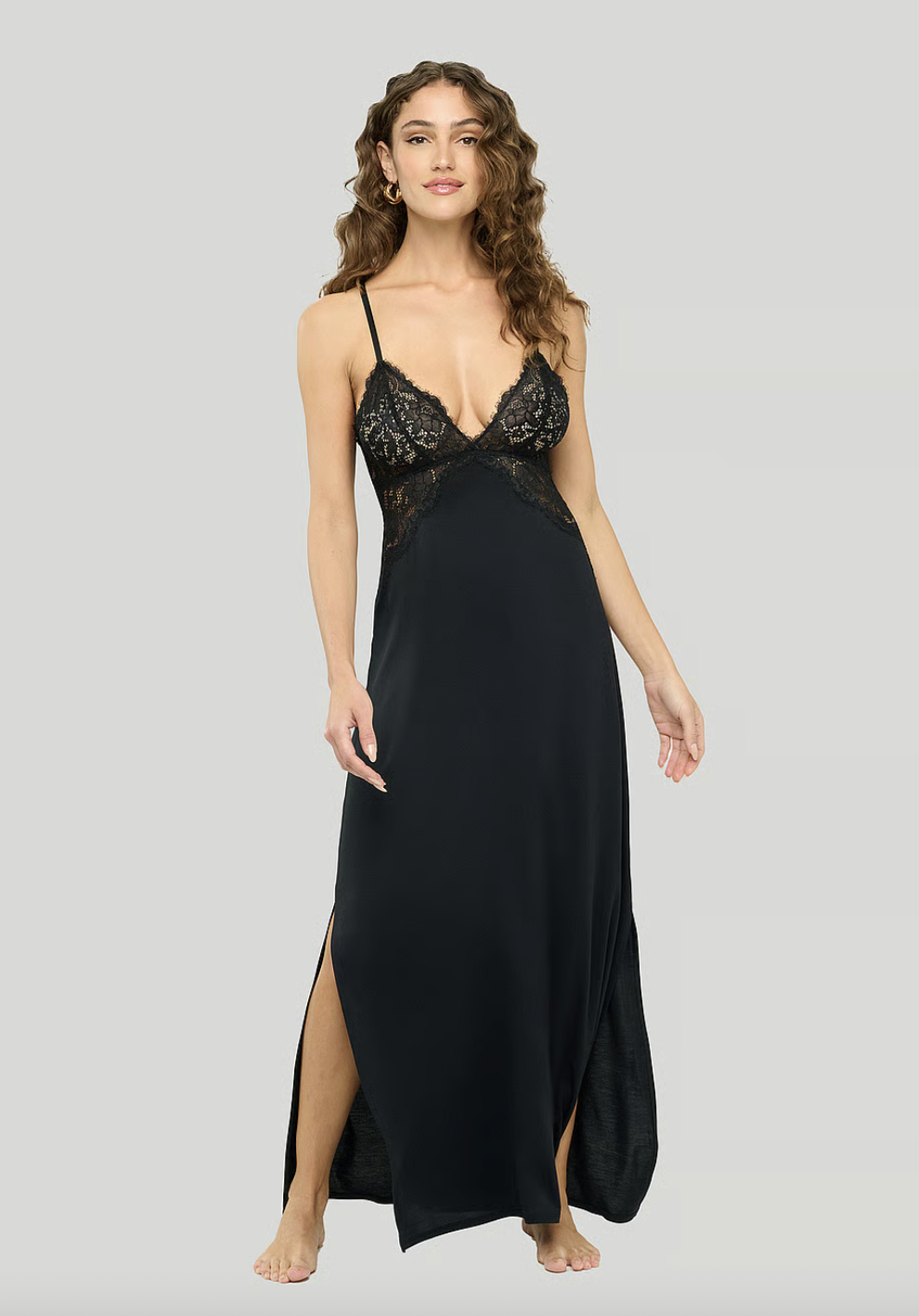 Victoria's Secret Cosabella Preta Maxi Italian Nightie