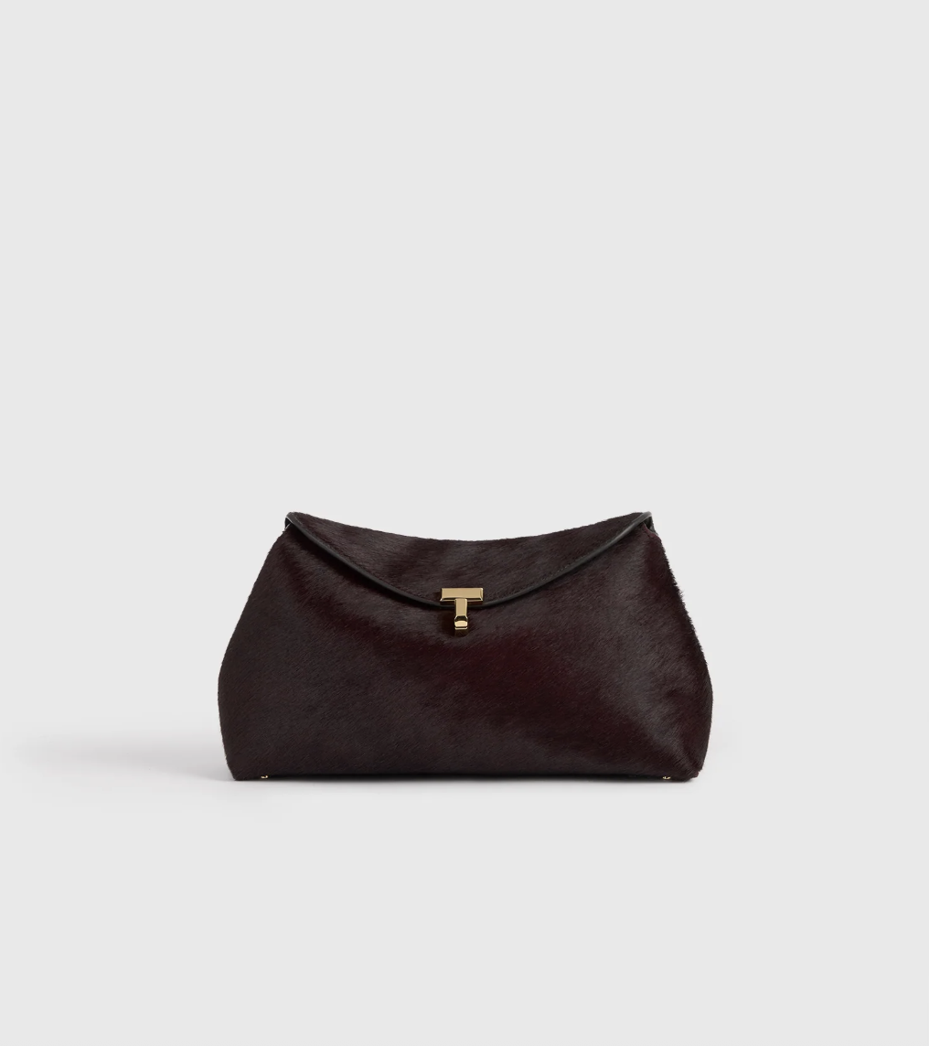 Toteme T-Lock Pony Hair Clutch