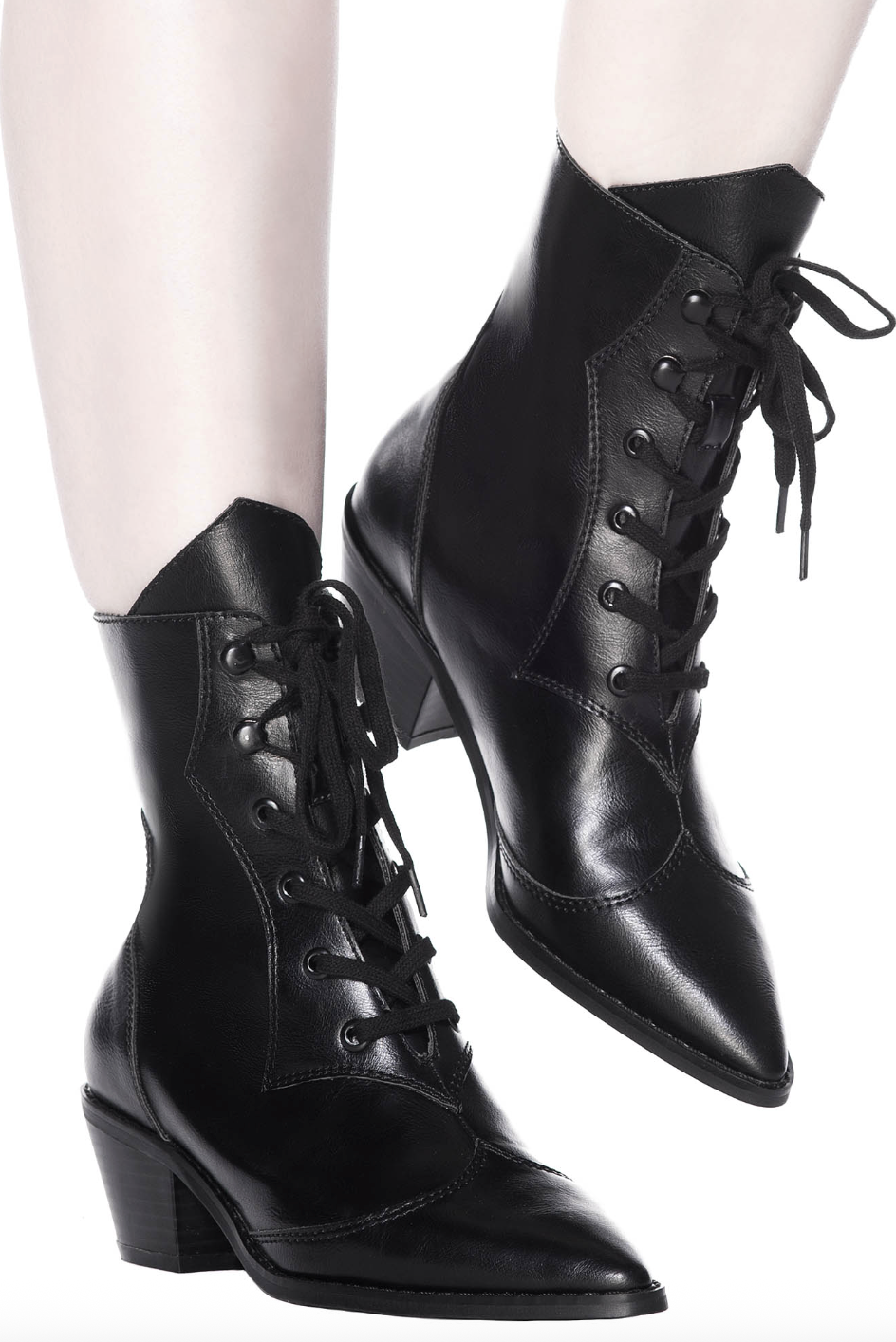 Killstar Raven Pointed-Toe Bootie