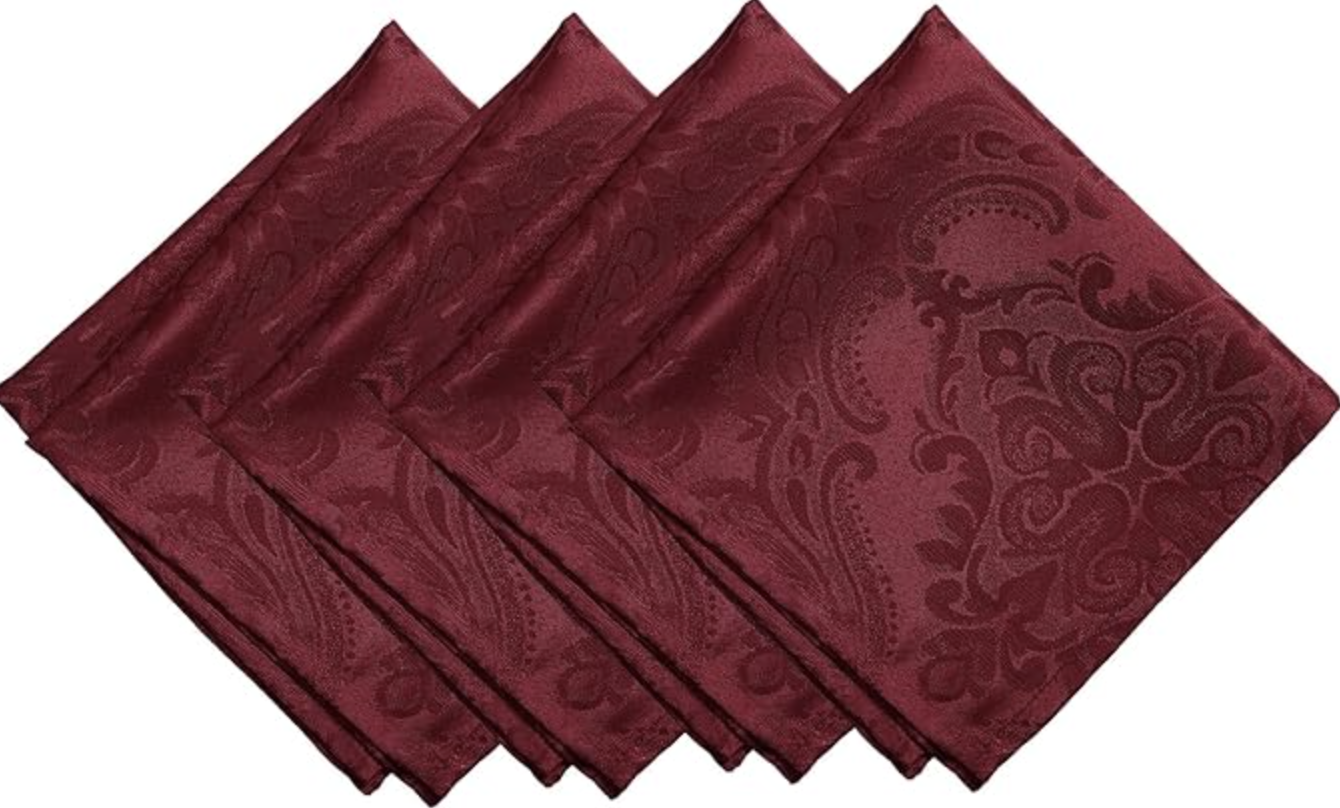 Elrene (via Amazon) Damask Napkin Set