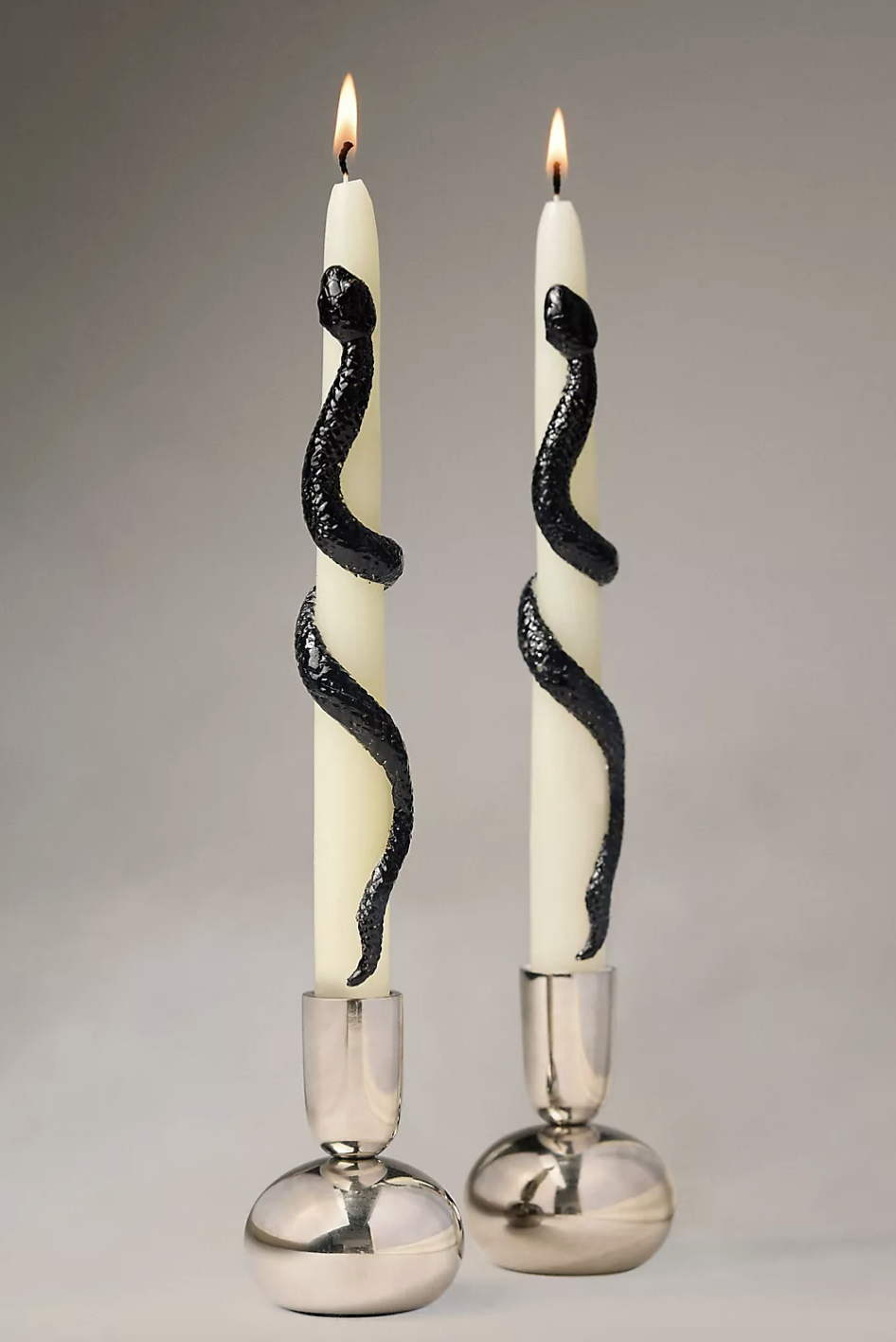 Anthropologie Snake Taper Candles, Set of 2