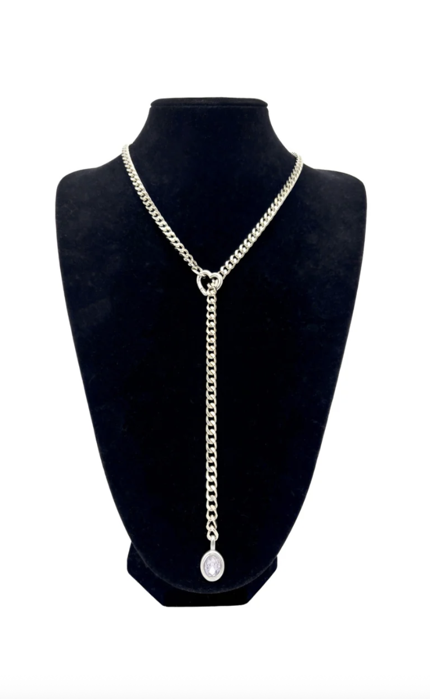 LoveChains™ Crystal Charm Slip Chain Choker