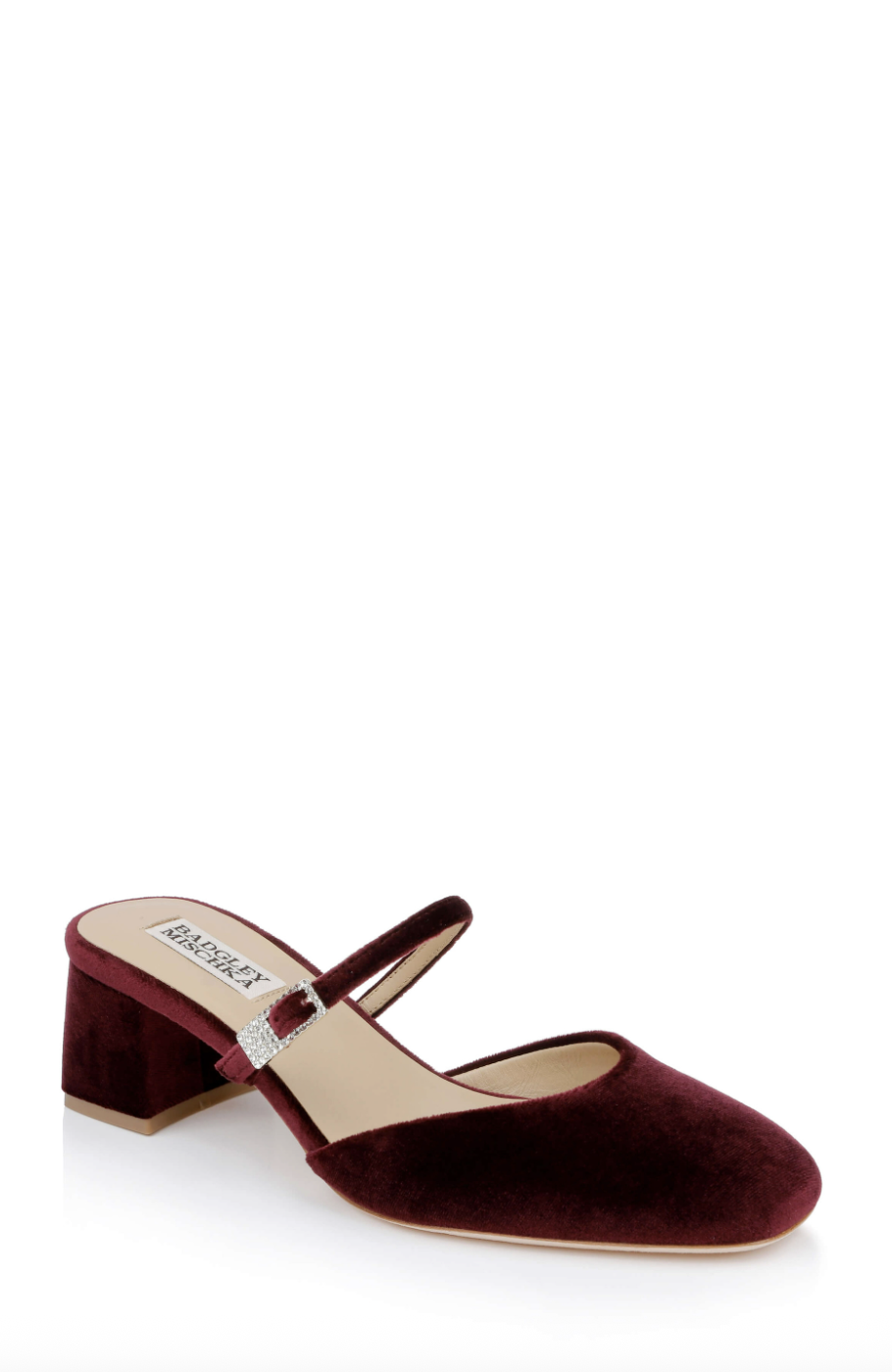 Badgley Mishka Valarie Block Heel Mary Jane Mules