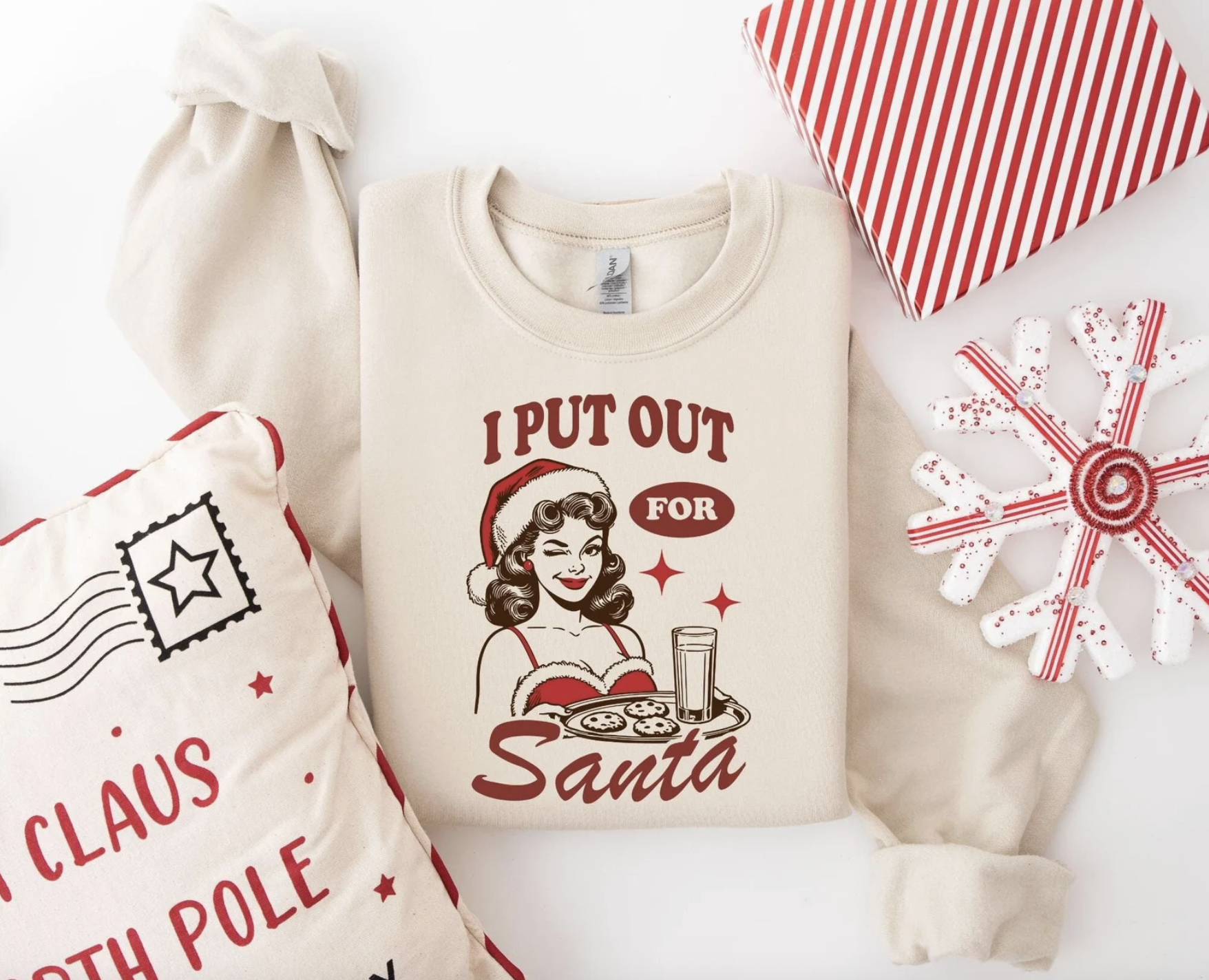 Give Me Tops (via Etsy) I Put Out For Santa Sweatshirt