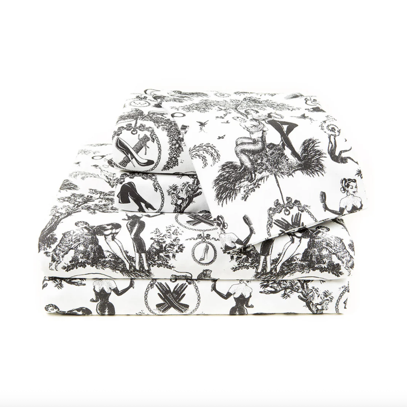 Sinin Linen Fetish al Fresco Toile Sheets
