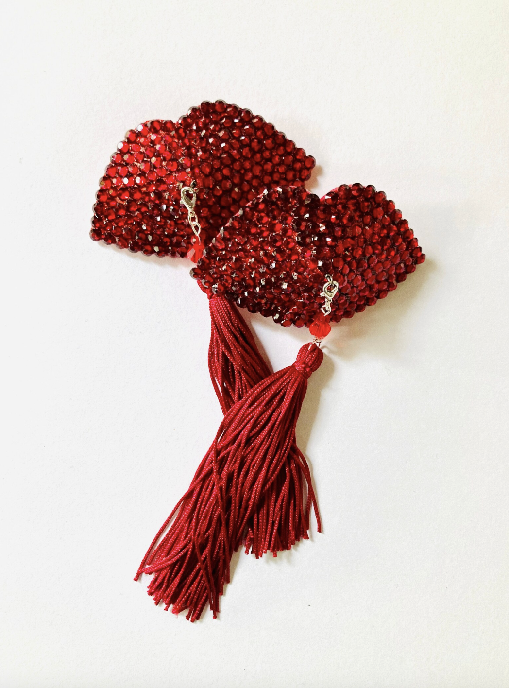  Yokkocherie (via Etsy) Red Lip Pasties with Tassels