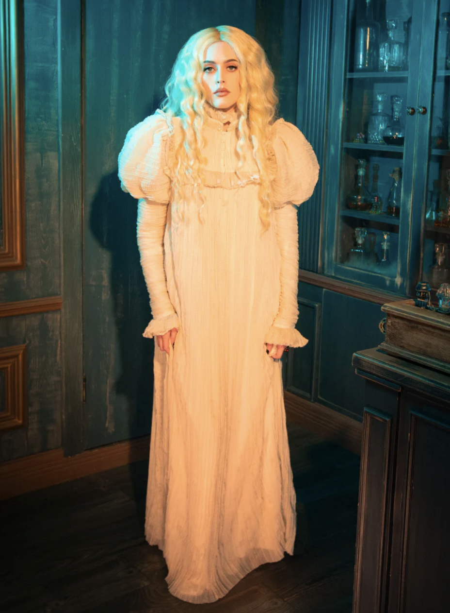 La Femme En Noir CRIMSON PEAK™ Edith Victorian Gown in Ivory