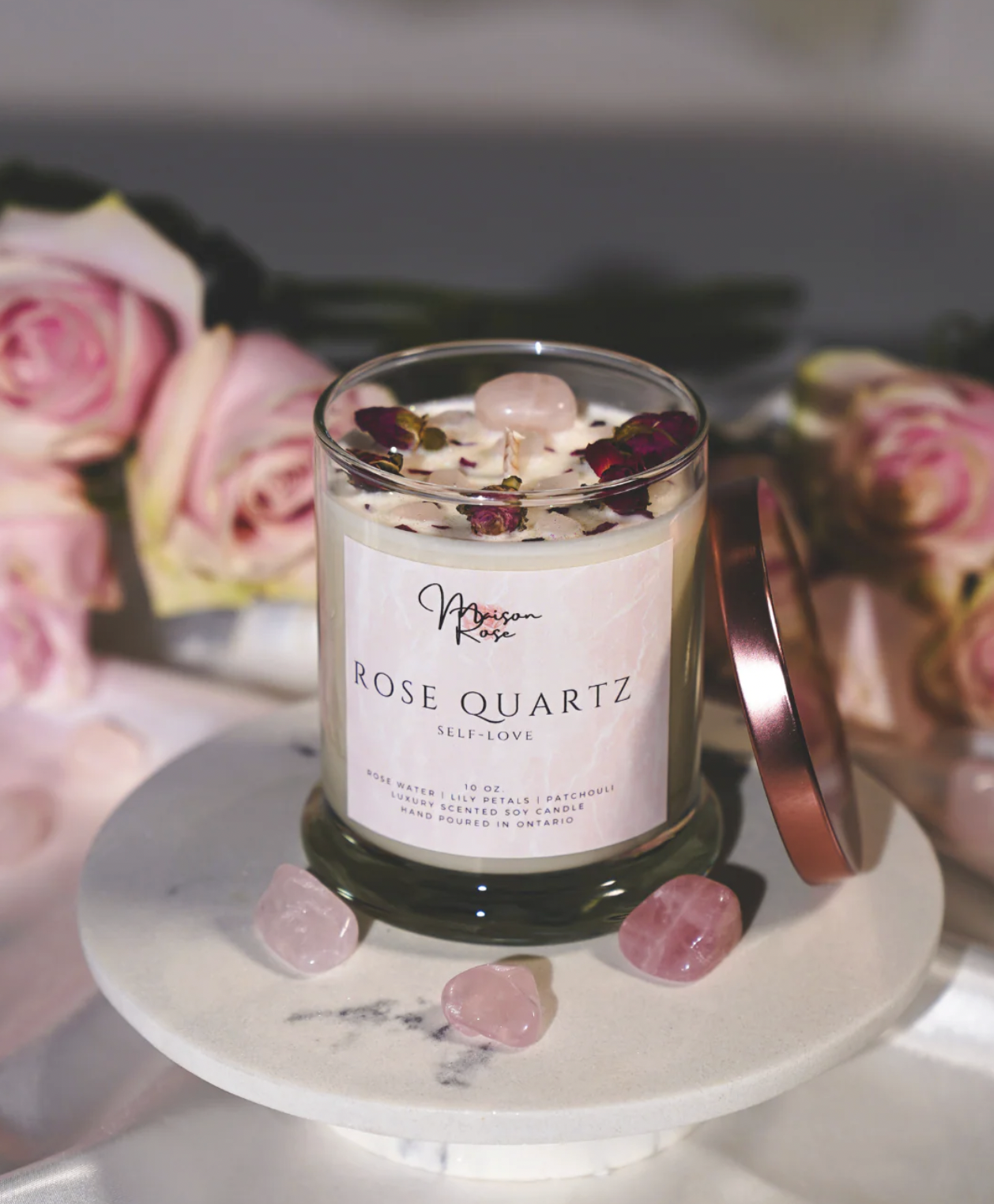 Maison Rose, Rose Quartz Soy Candle