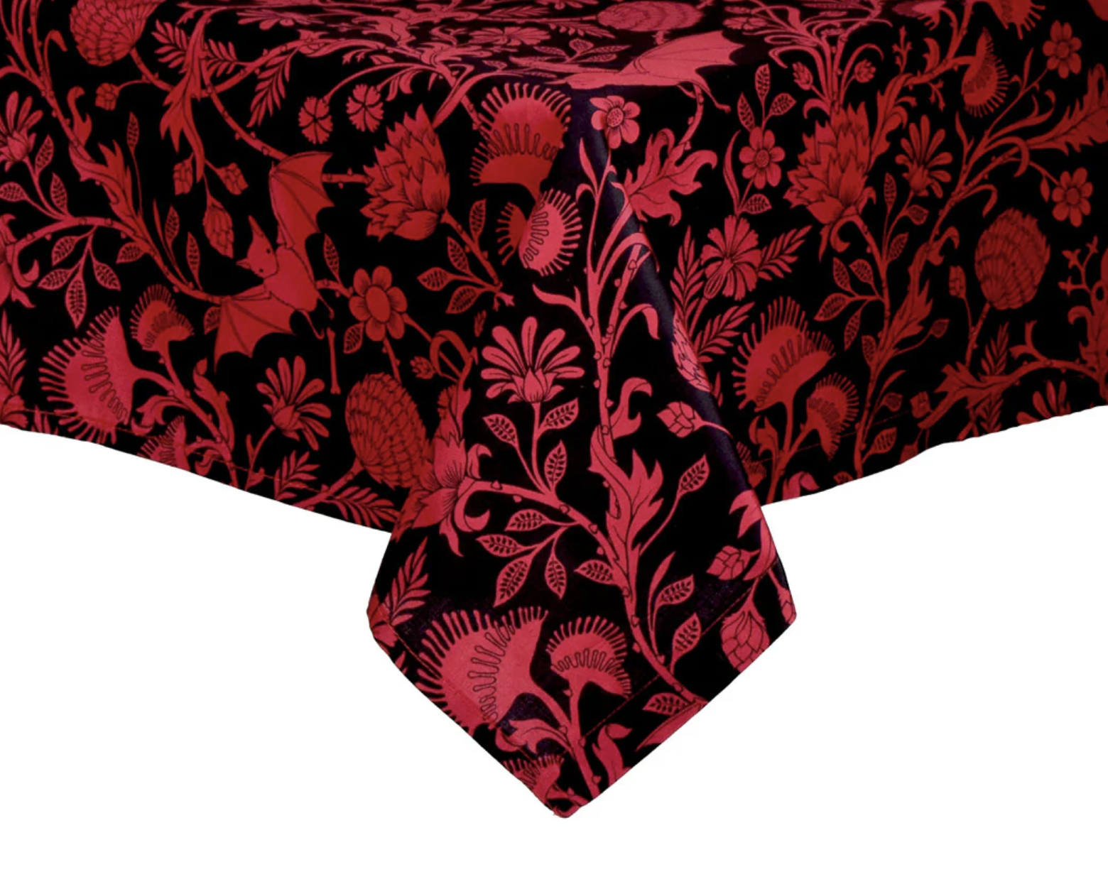 Sinin Linen Scarlet Bat Tablecloth