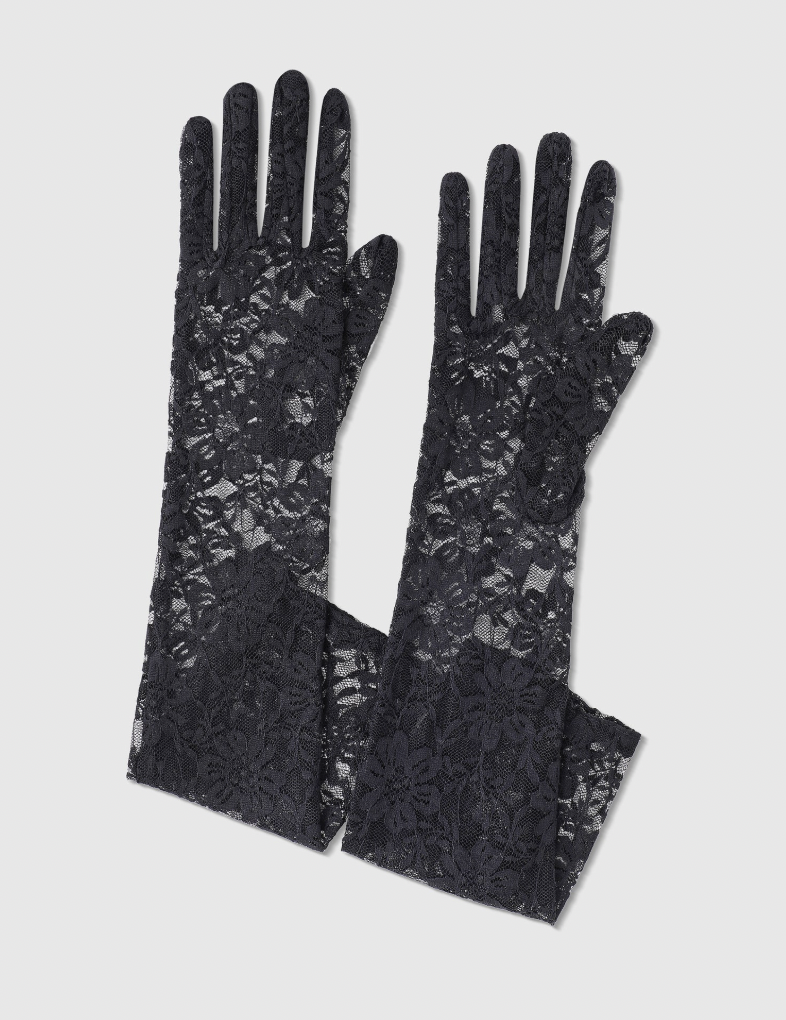 Babeyond 18.1" Floral Lace Long Stretchy Gloves
