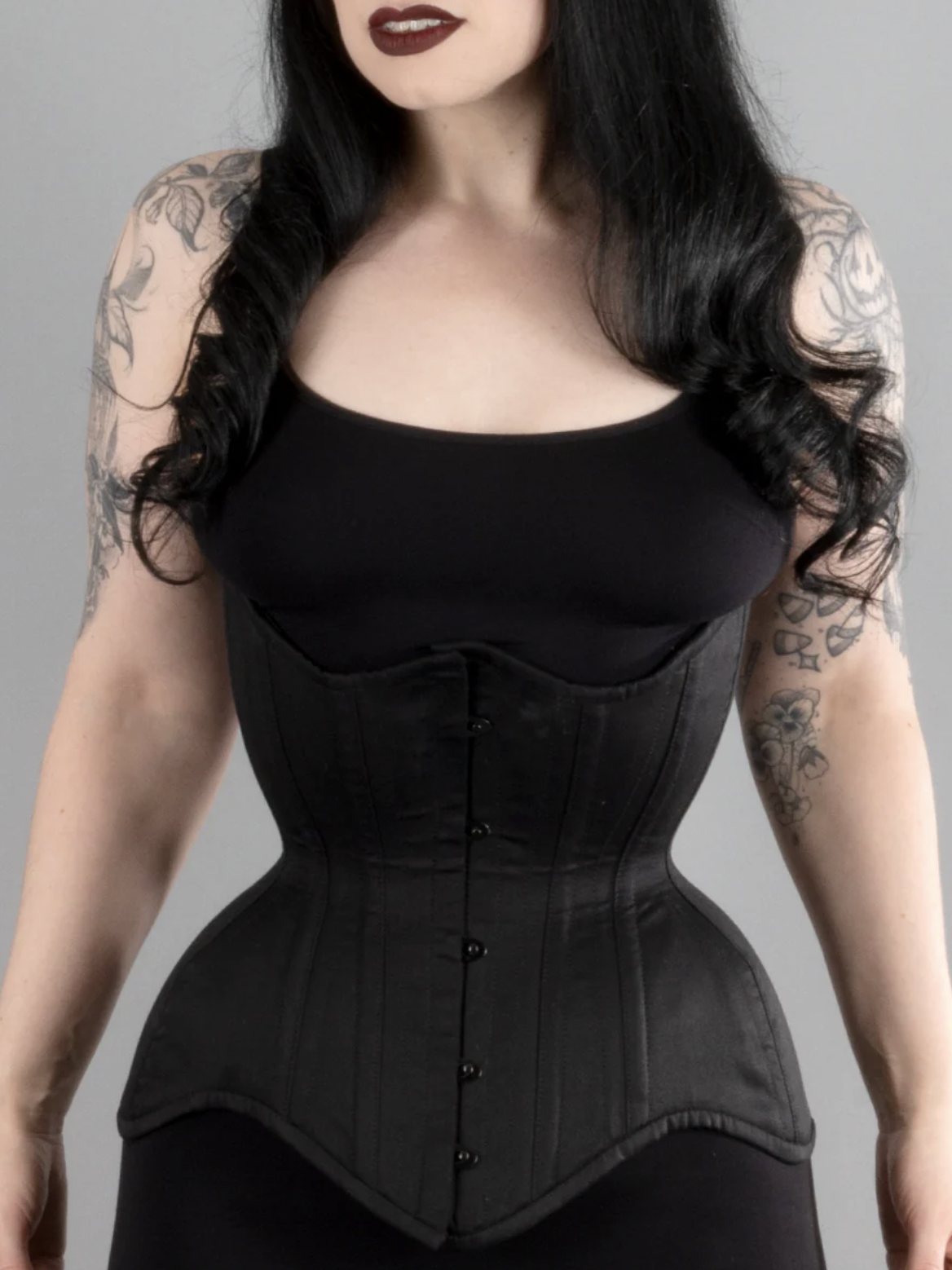 Deadly Couture Cotton Longline Flared Underbust Corset