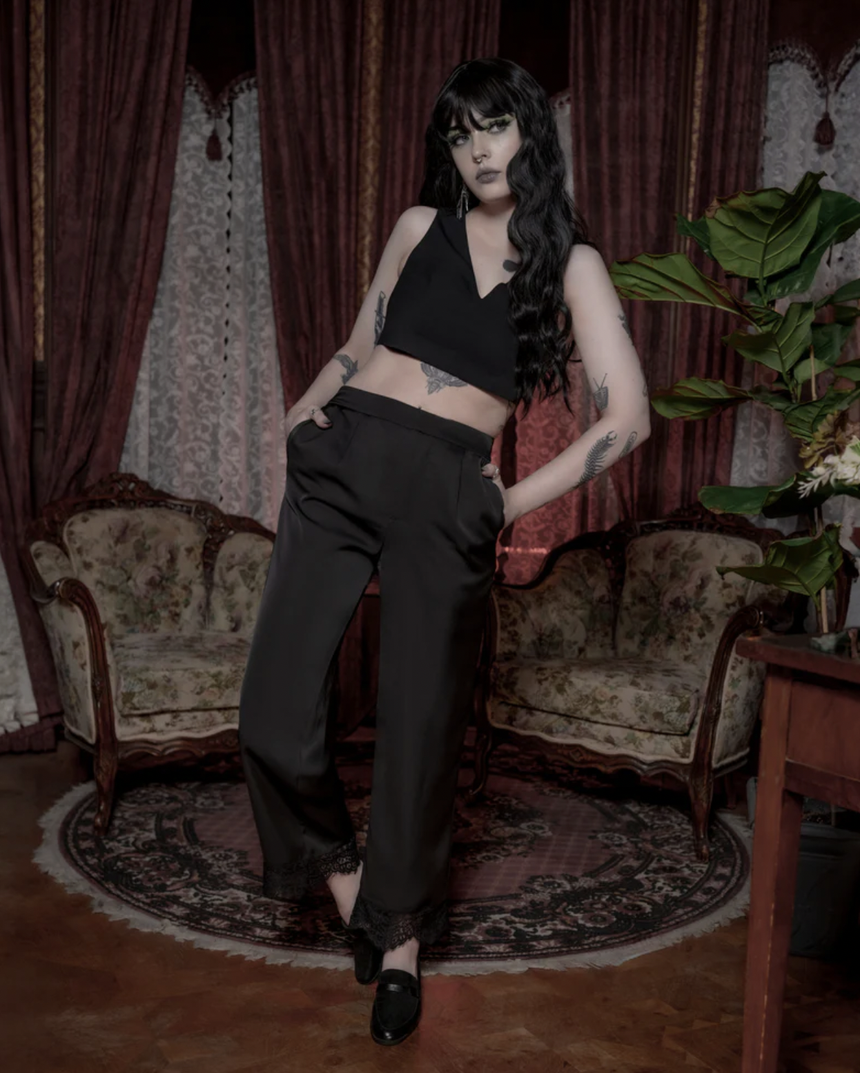 Lively Ghosts Millvina Lace Pants