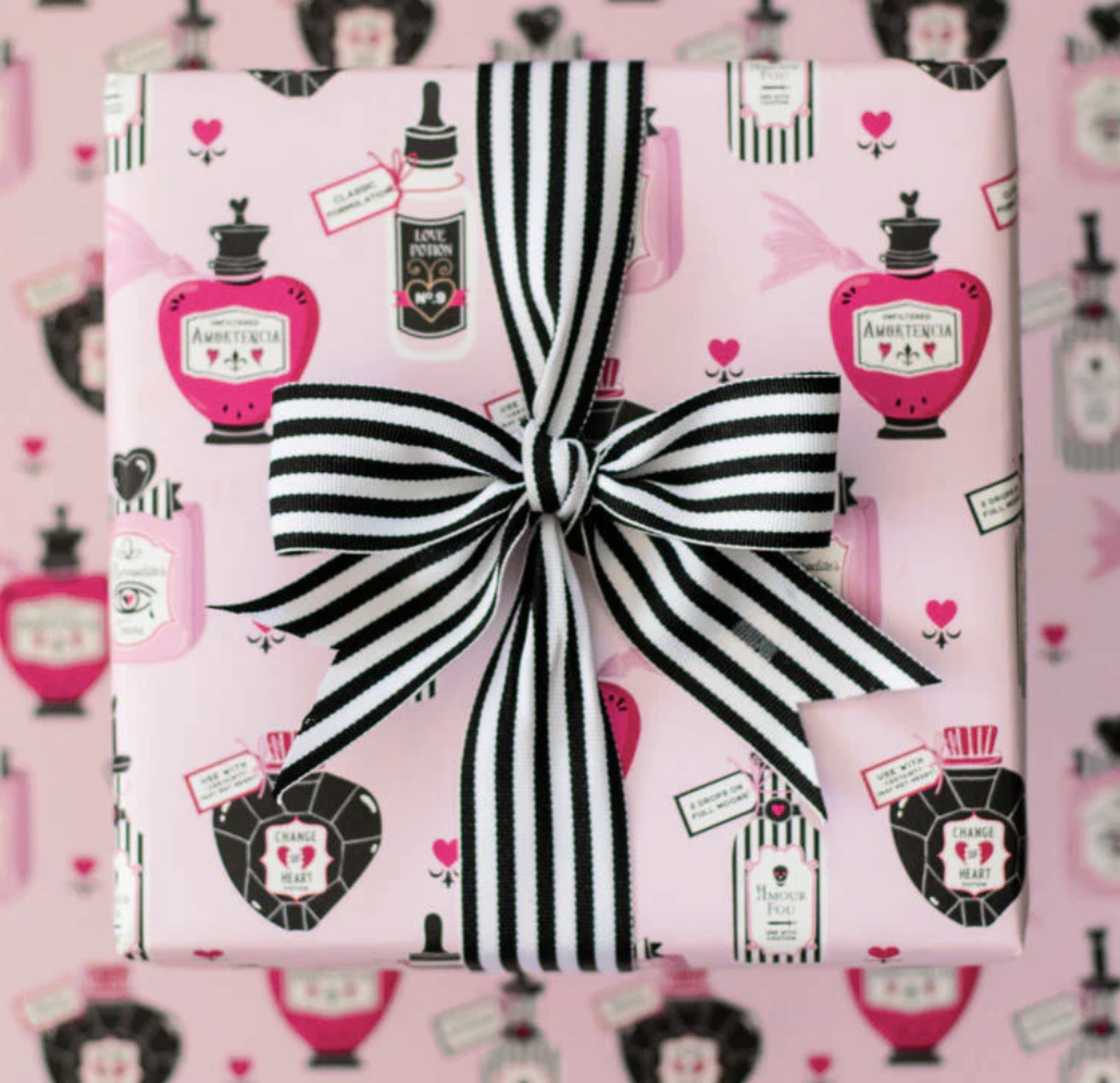 Spooky Cat Press, Love Potion Gift Wrap