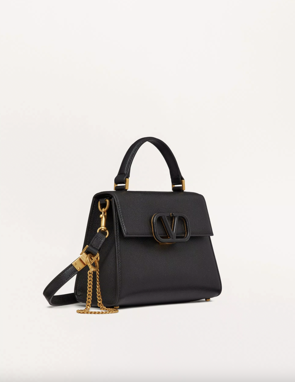 Valentino Small Vsling Grainy Calfskin Handbag