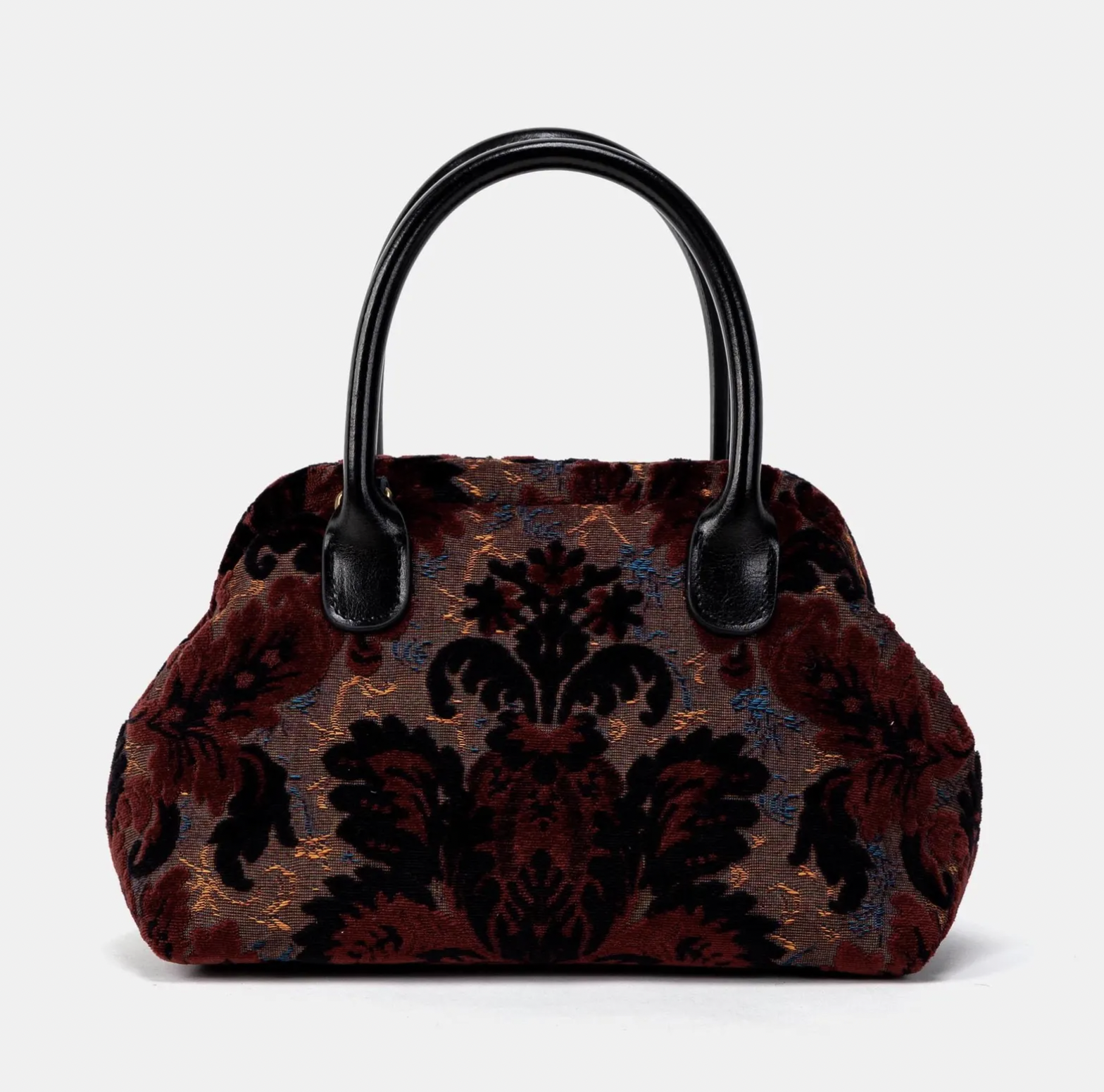 MCWCarpetbags (via Etsy) Burnout Velvet Carpet Bag