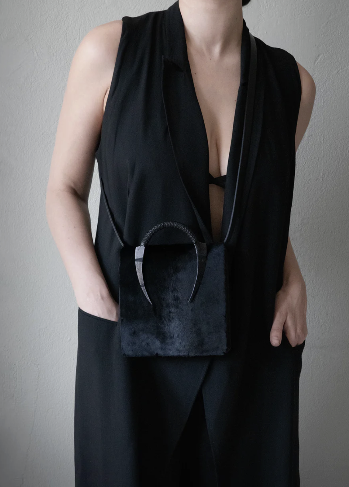 AnuTera Curved Iron Satchel Bag II