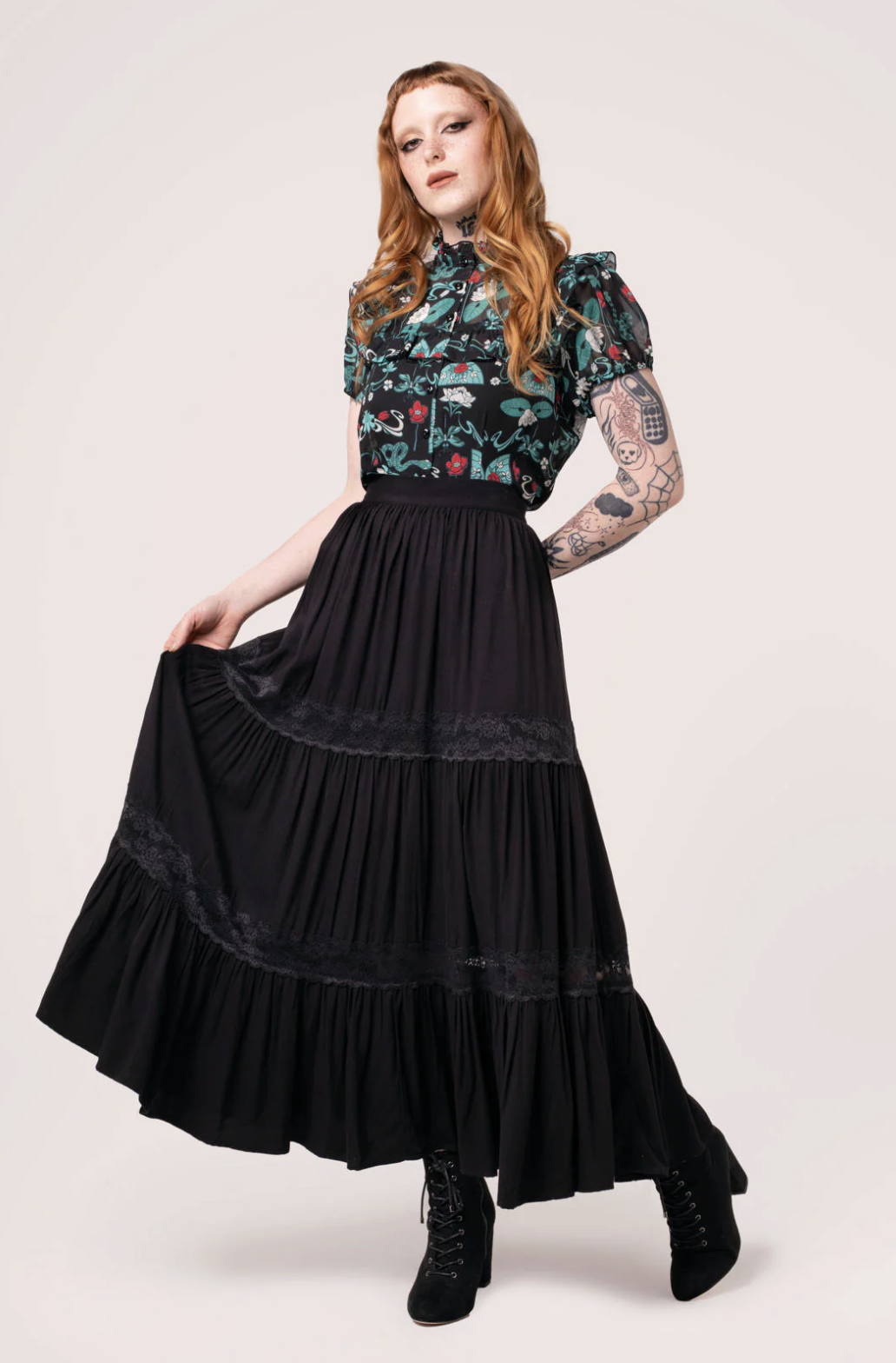 Hell Bunny Nocturnal Skirt