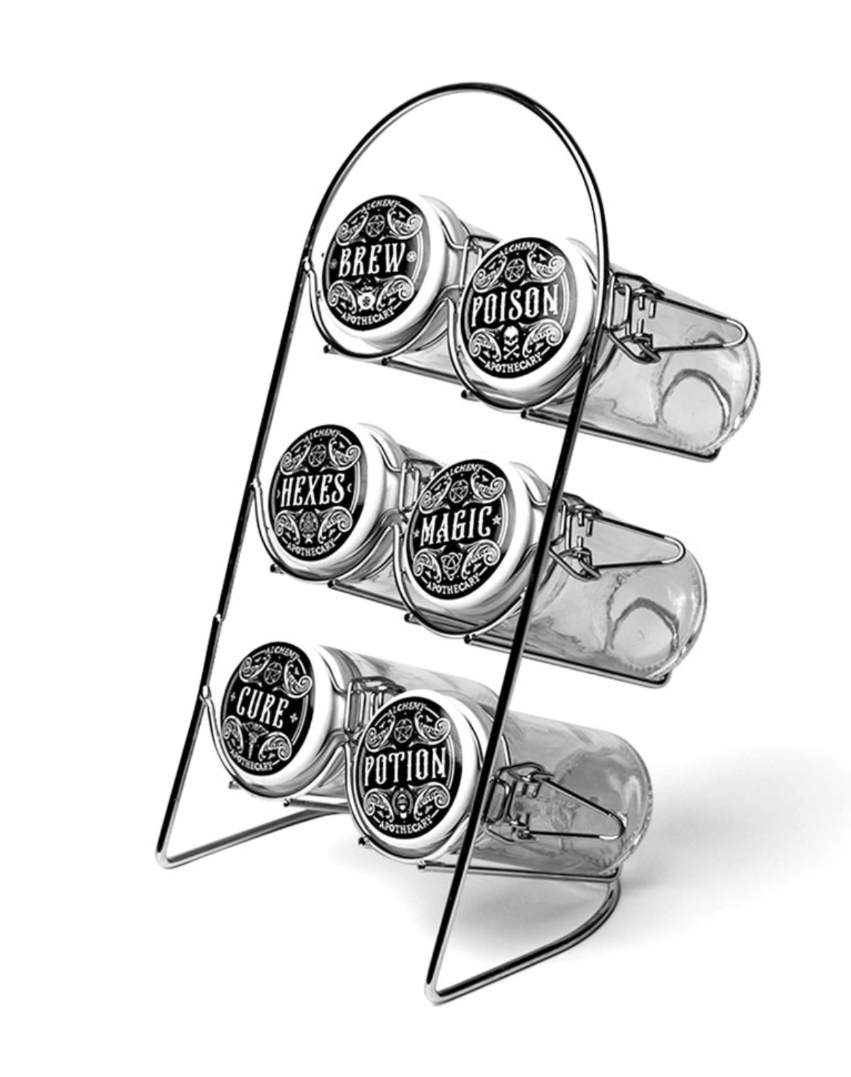 Alchemy England Witch's Spice Rack Storage Jars