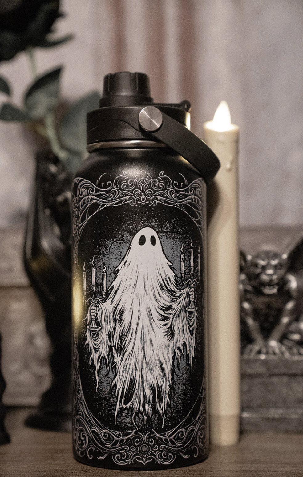 Vampire Freaks Ghost Haunting 32 Oz Water Bottle