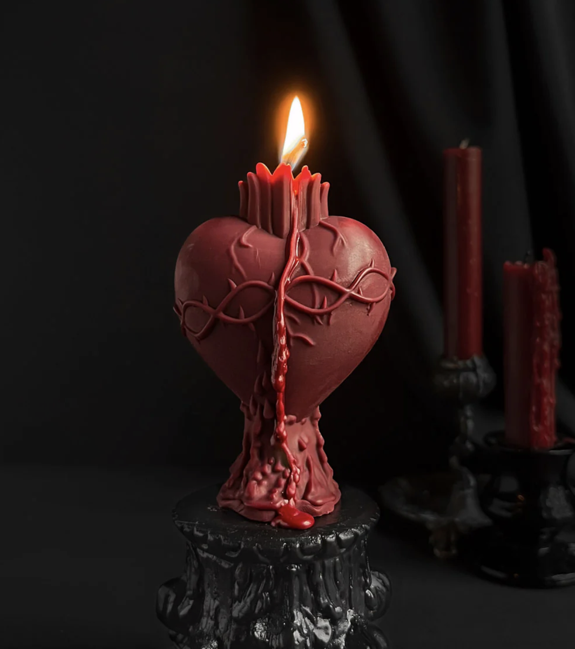 Graveyard Wanders Sacred Heart Candle