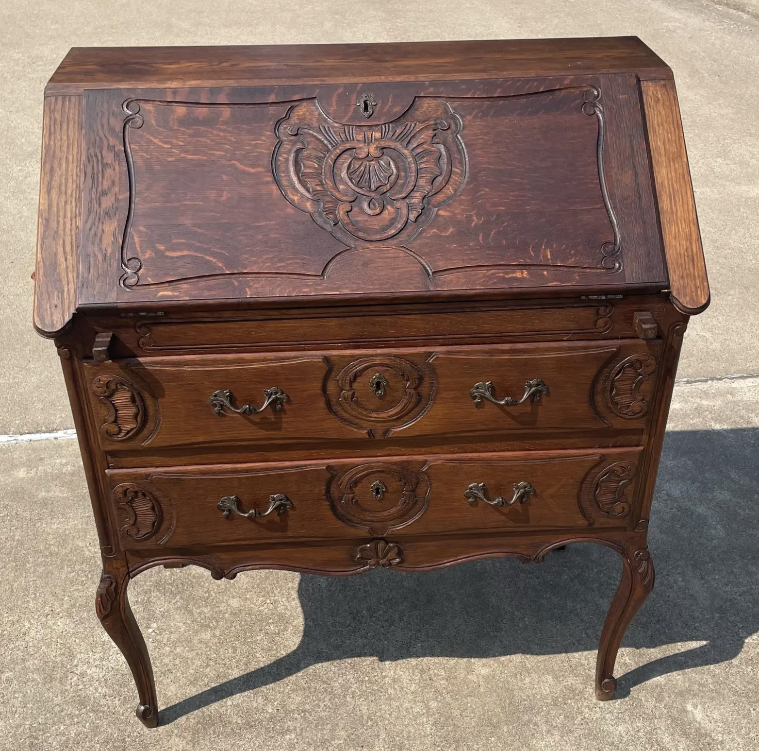 Serenity Antiques Vintage French Secretary Desk