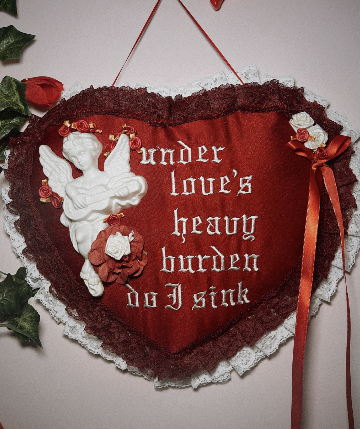 Dirty Pillows Heavy Burden Wall Heart