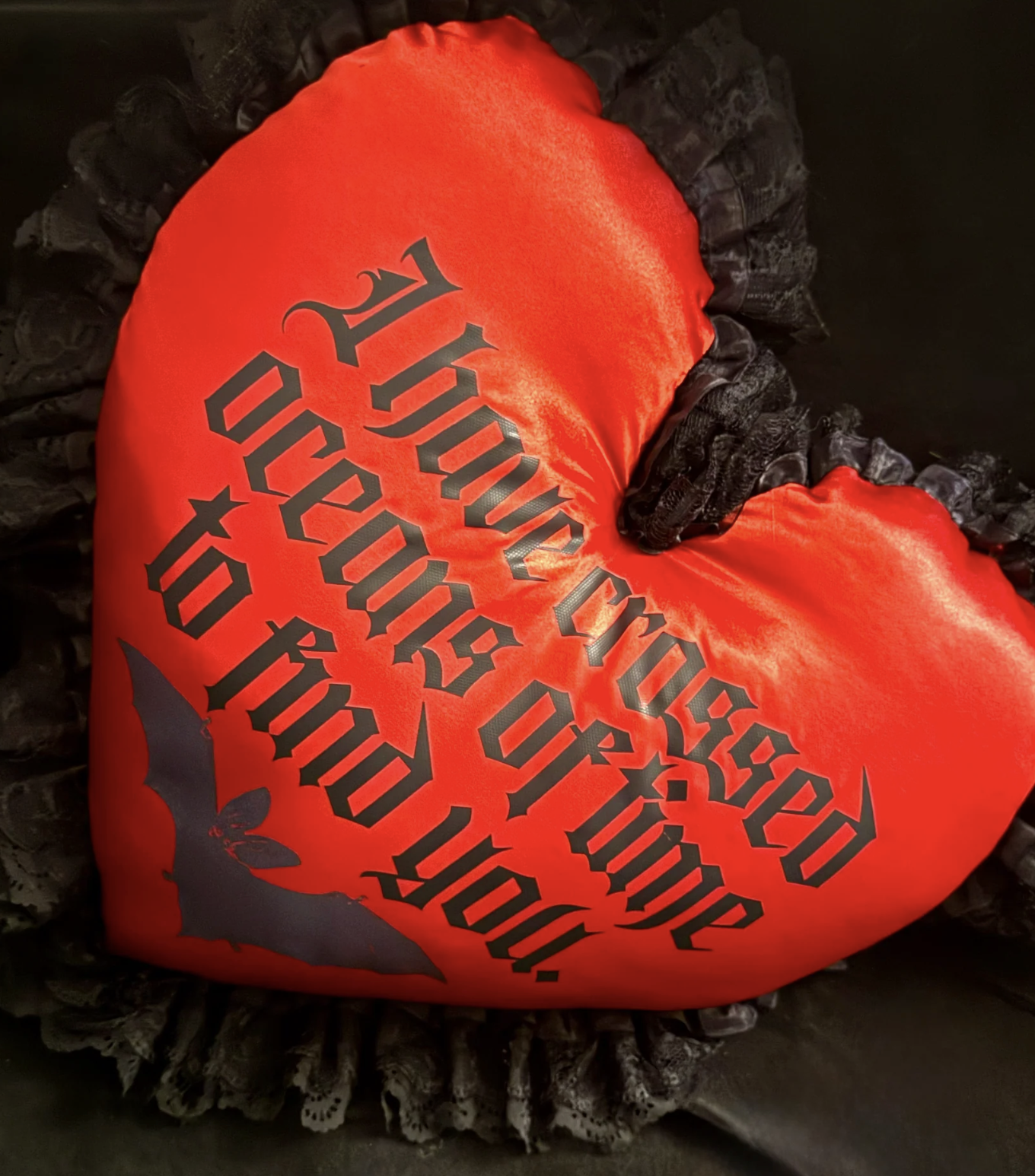 The Scream Lab "I have crossed oceans of time to you" Pillow