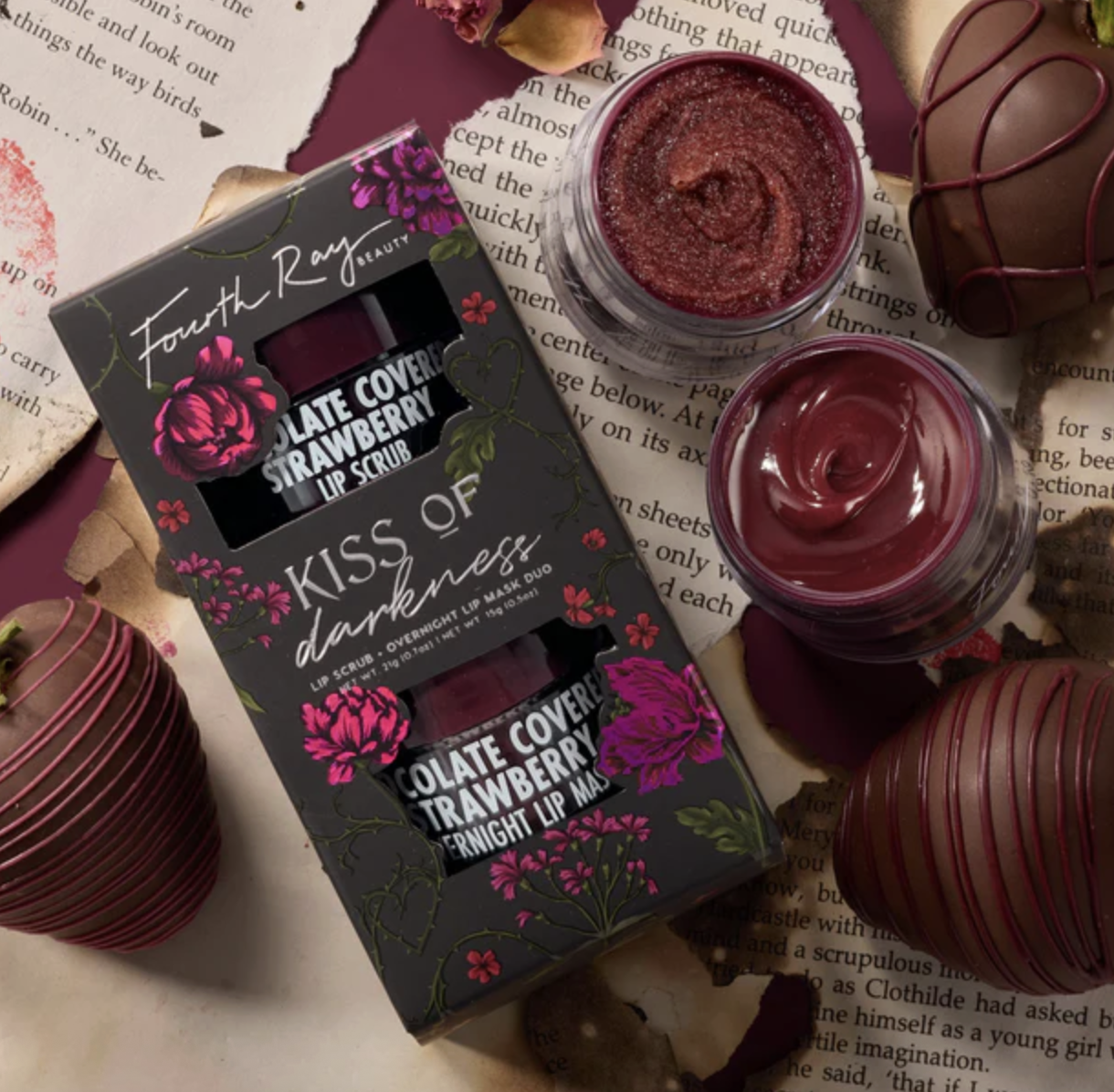 Colour Pop Kiss of Darkness Lip Scrub &amp; Mask Duo