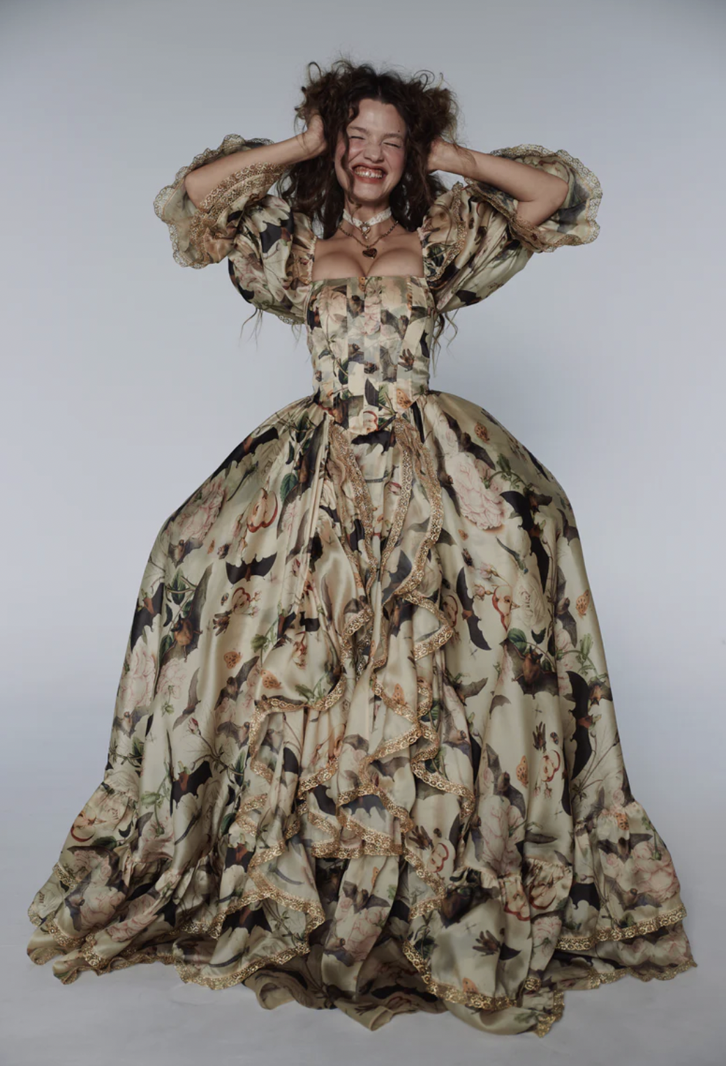 Selkie, The Bats and the Bees Silk Courtesan Gown